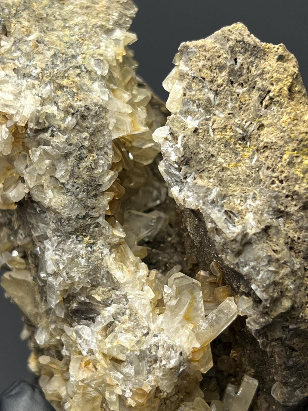Barite Crystals With Chalcedony - Crystal Gemstone AE 