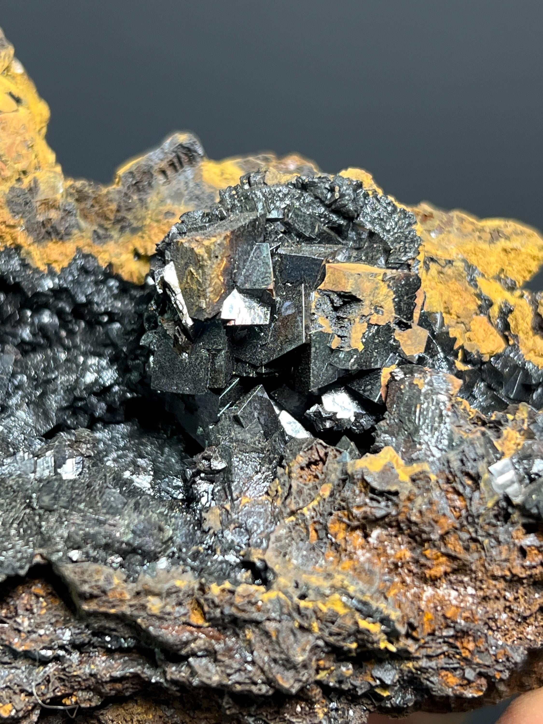 Very Unique, Limonite With Iron Siderite Specimen, 278gram - Crystal Gemstone AE 
