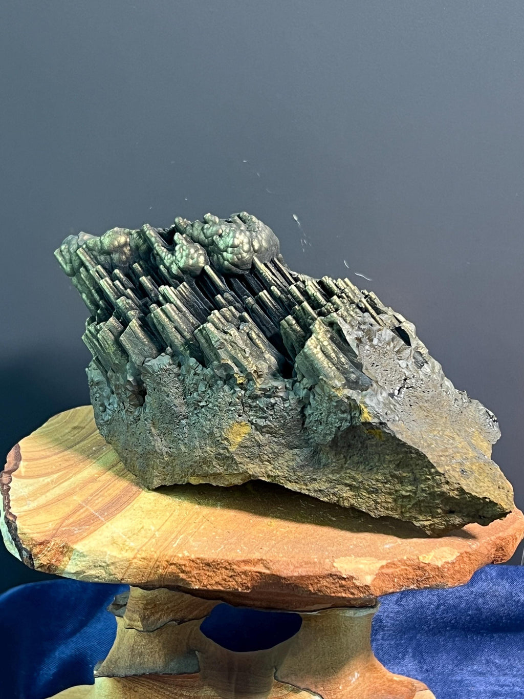 "Museum Grade" Golden Color Stalactite Goethite - Crystal Gemstone AE 