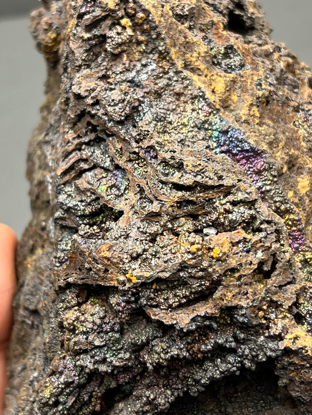 Very Showy And Very Unique, Colorful Goethite Mineral, From Turkey, Special Collection Piece - Crystal Gemstone AE 