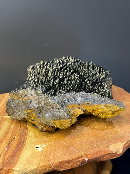 Museum Grade! Very Special Golden Color Stalactite Goethite Specimen, For Special Collection - Crystal Gemstone AE 
