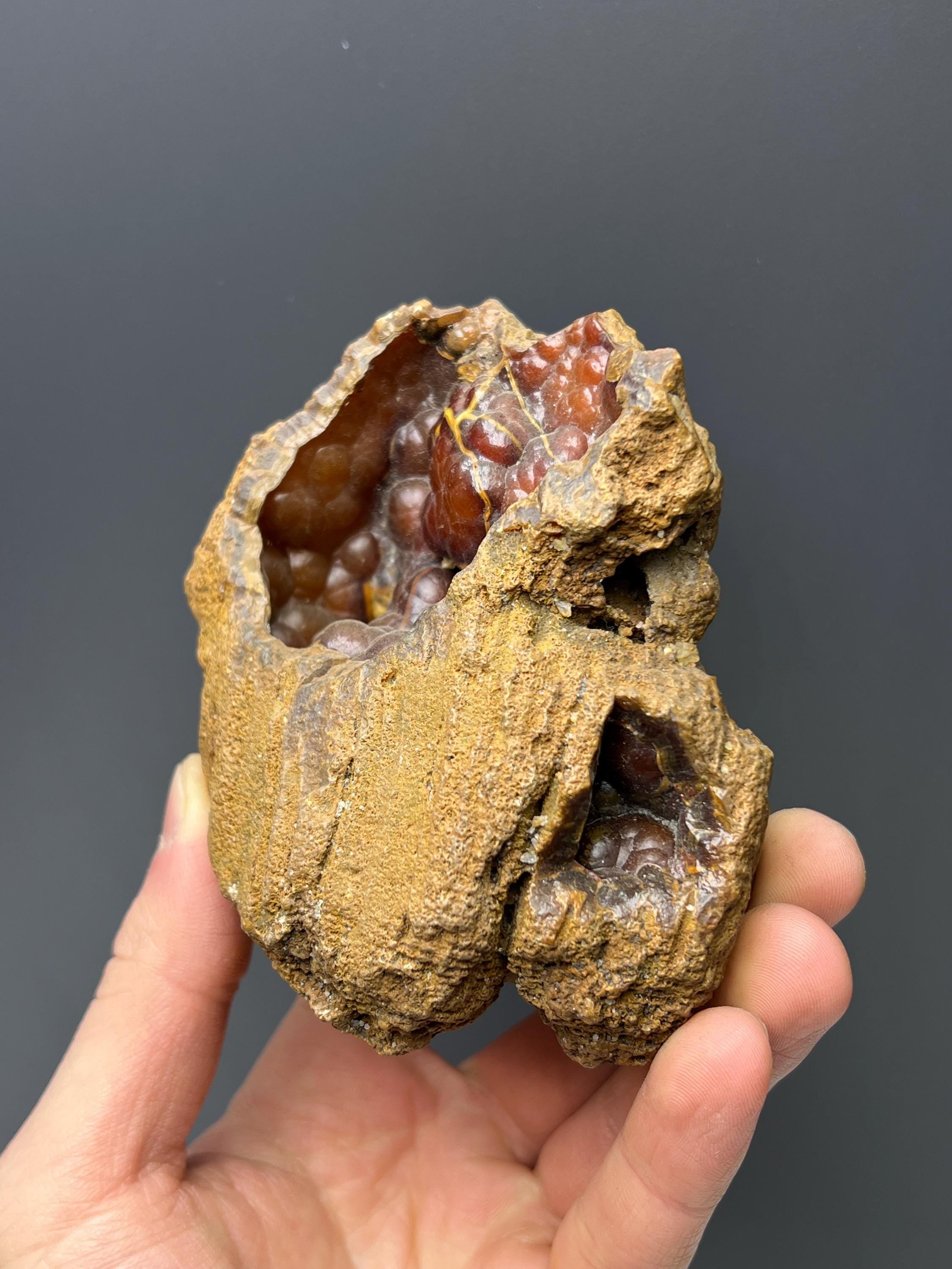 Red Fox Agate Specimen - Crystal Gemstone AE 