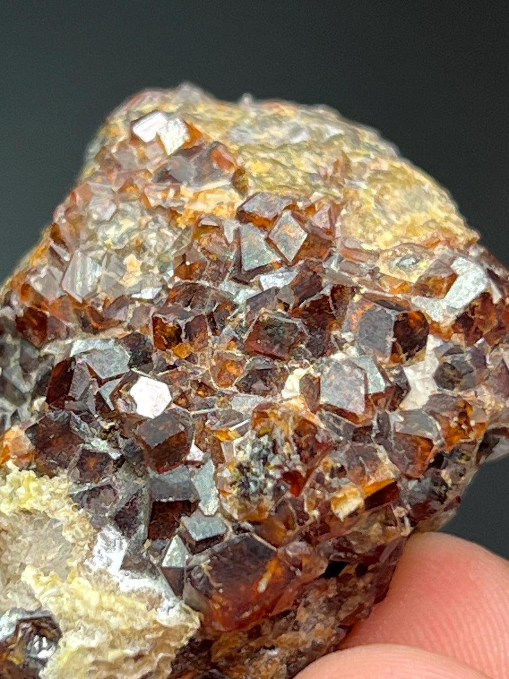 Spessartine Garnet Specimen - Crystal Gemstone AE 