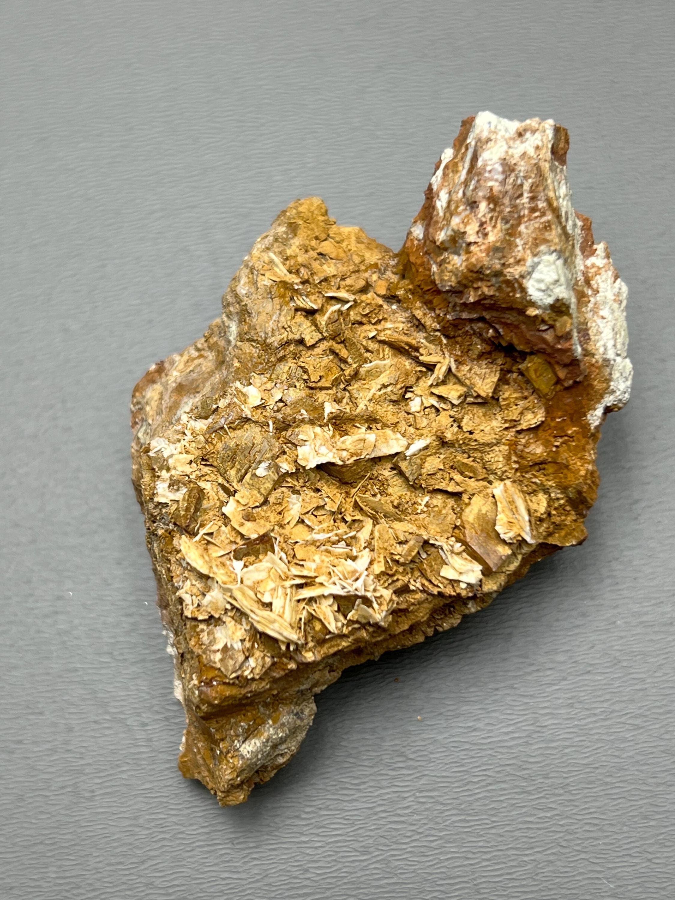 Very Special, Calcite On Iron Siderite, From Turkey - Crystal Gemstone AE 