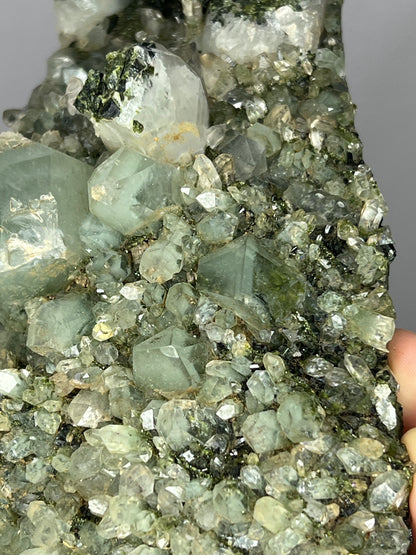 Very Special! Epidote With Lodolite Quartz