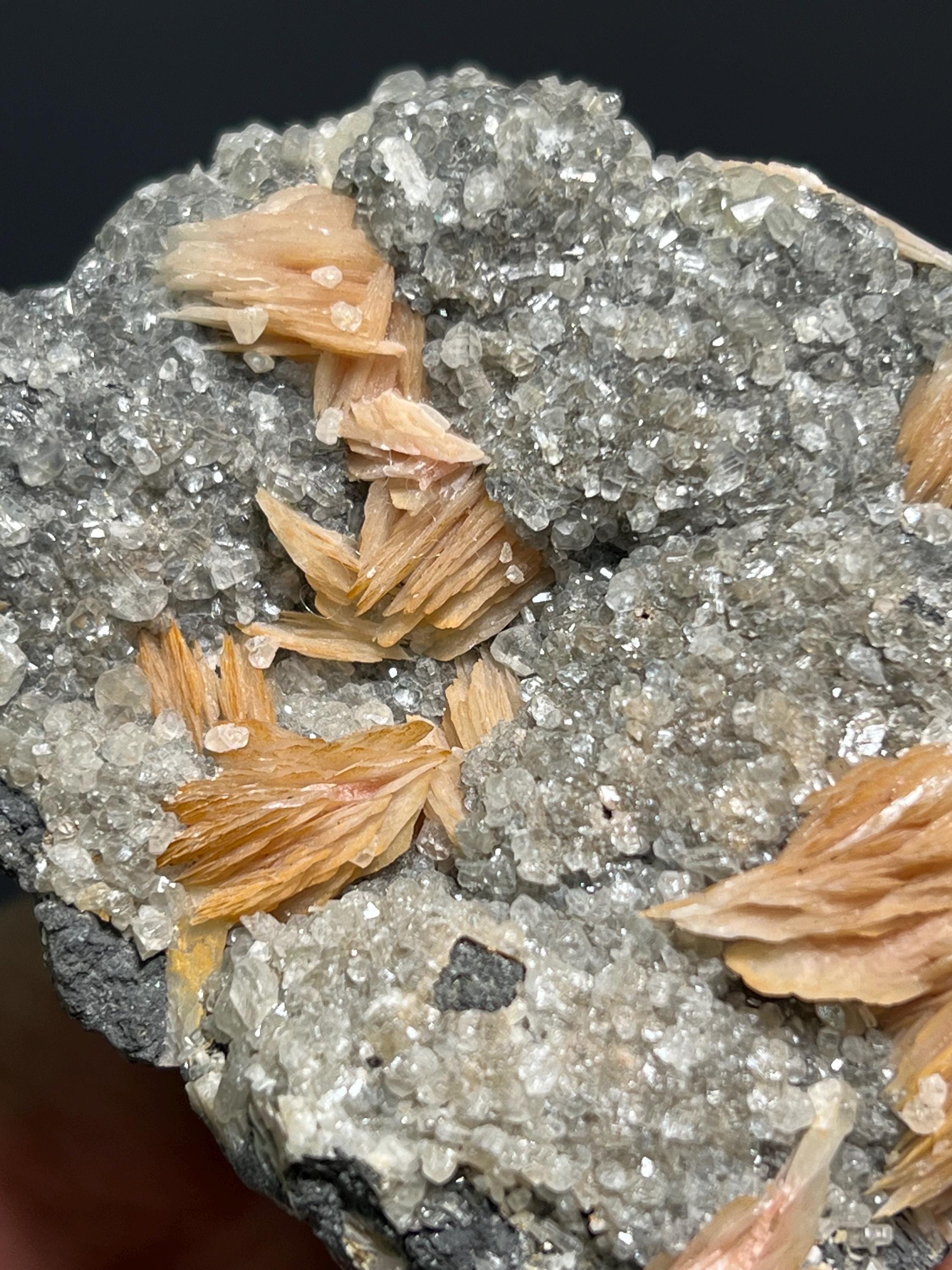 Barite With Calcite Specimen, 346gram - Crystal Gemstone AE 