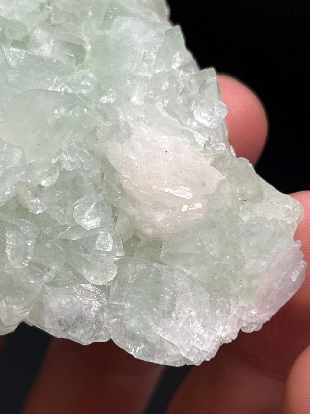 Fluorapophyllite And Apophyllite Specimen - Crystal Gemstone AE 