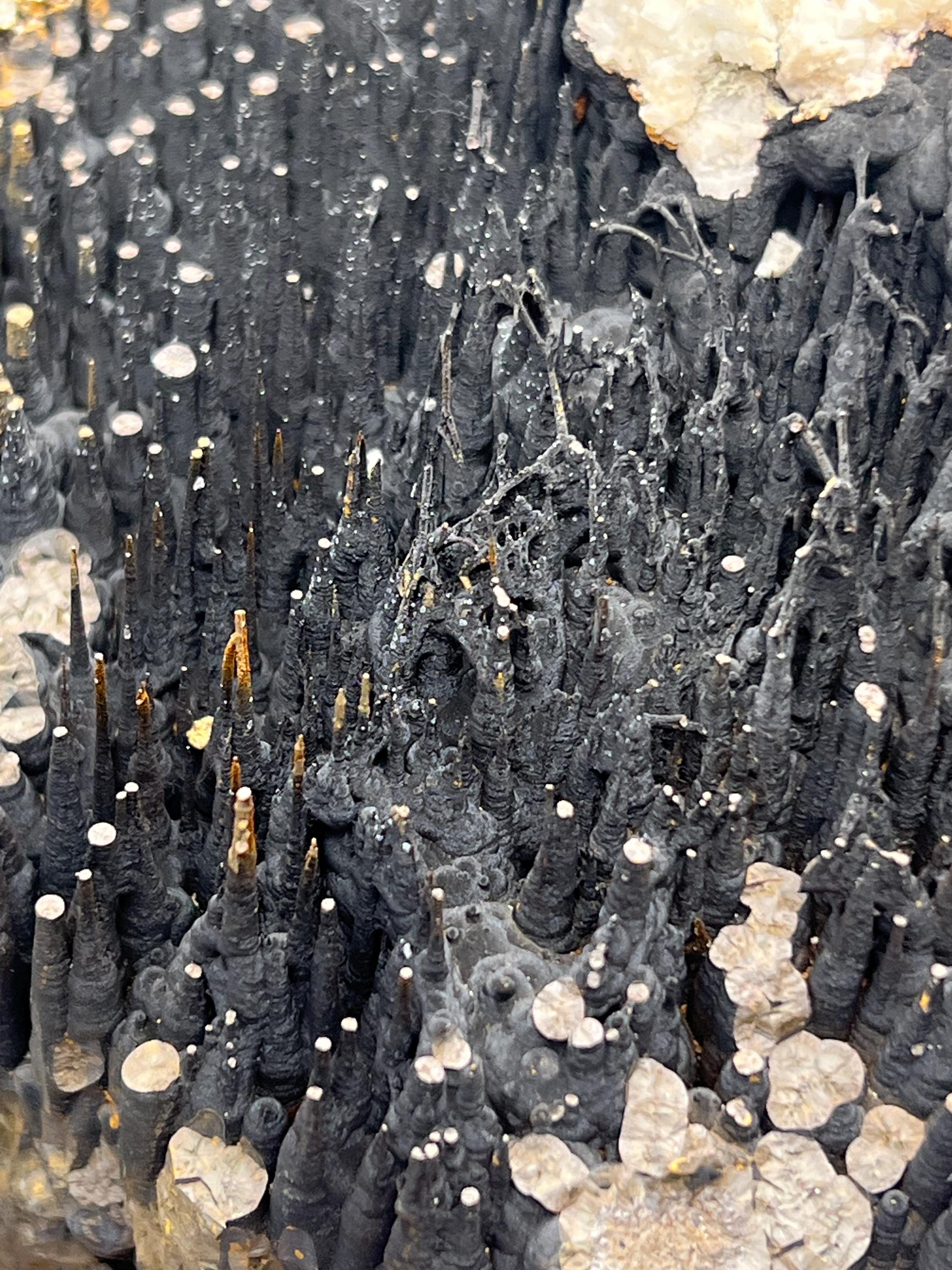 Museum Quality, Calcite on stalactite city and bridges goethite, Special Collections - Crystal Gemstone AE 