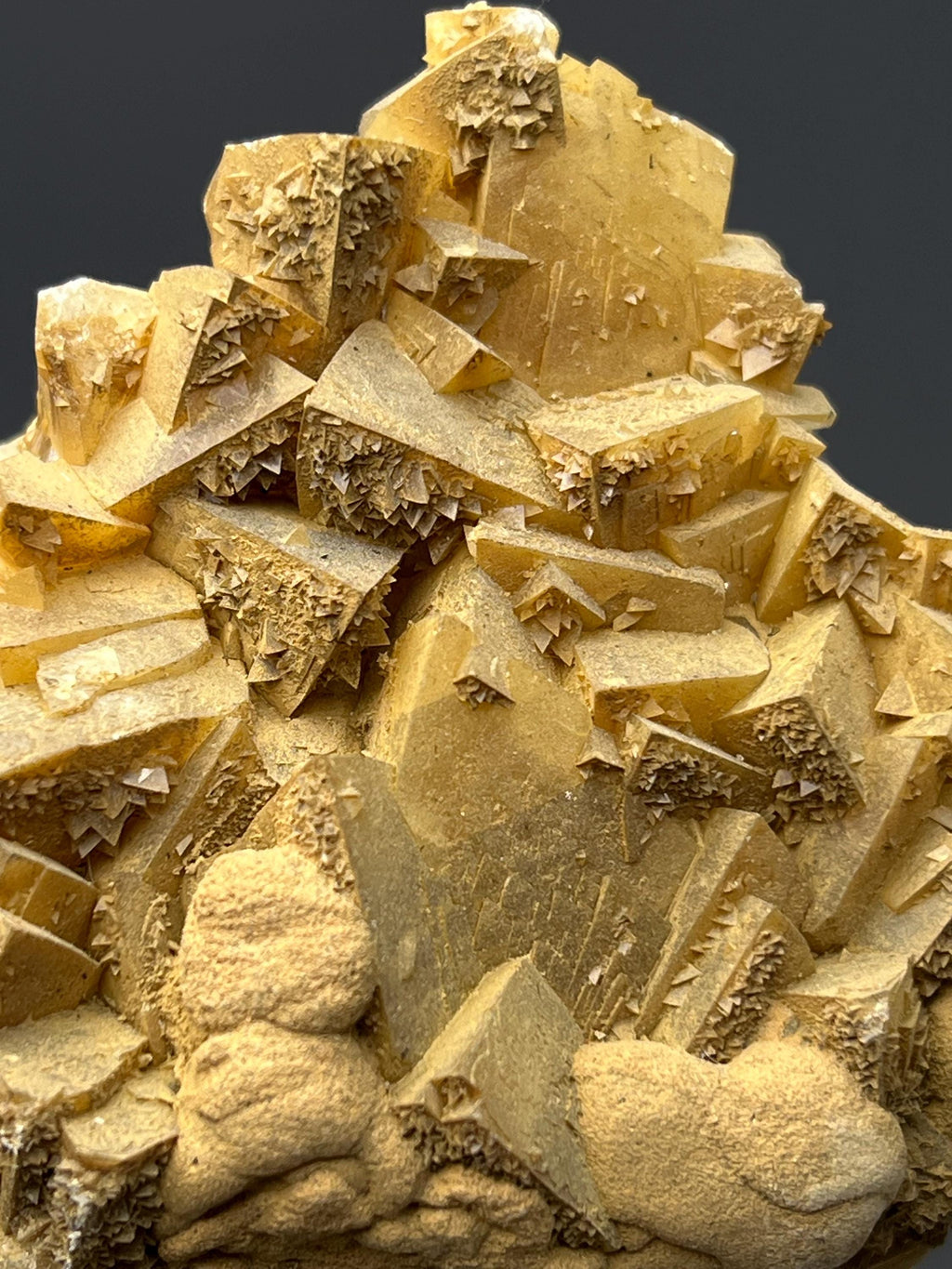 Orange Crystal Calcite Specimen - Crystal Gemstone AE 