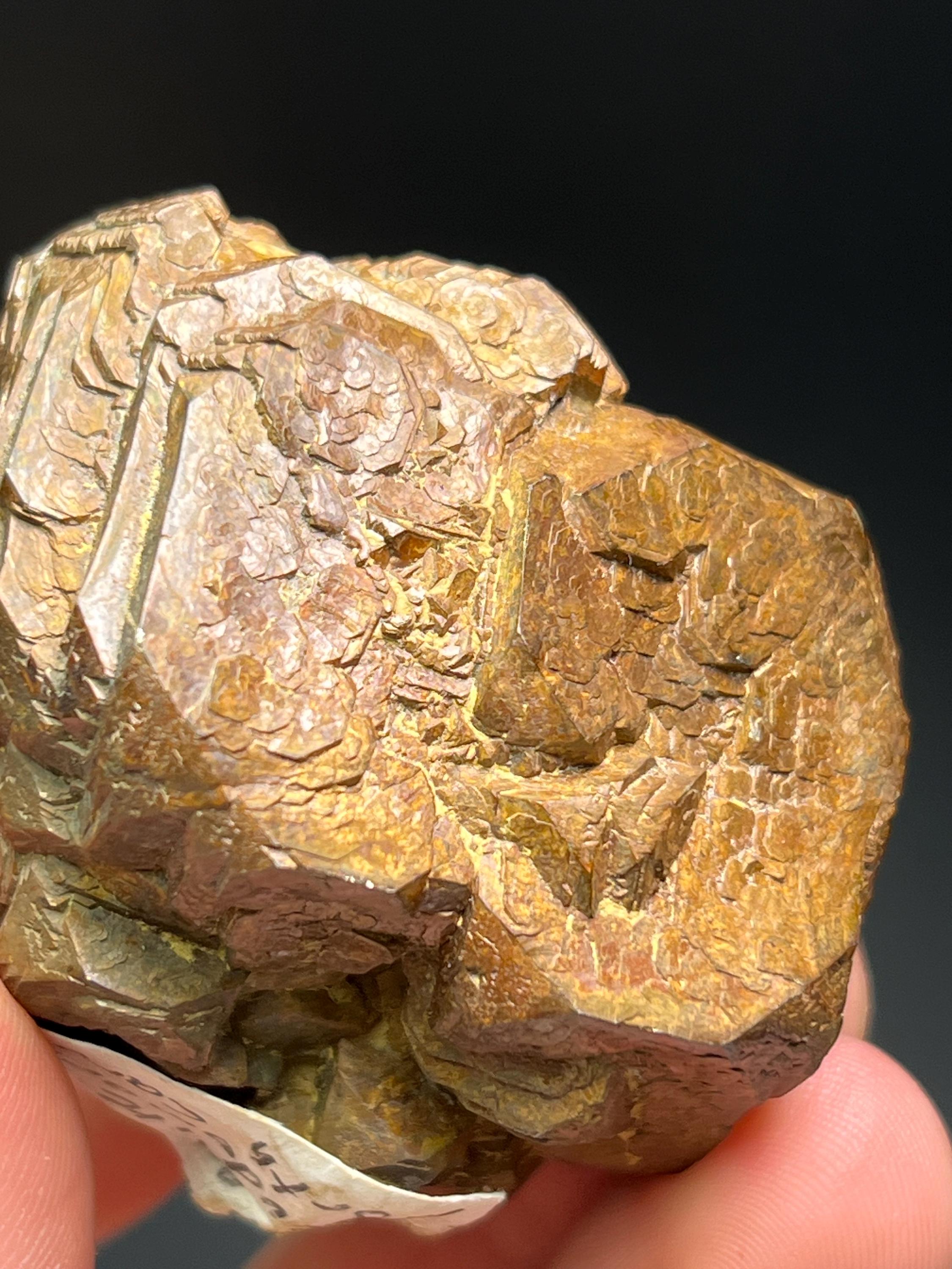 Limonite Pseudomorph After Pyrite - Crystal Gemstone AE 