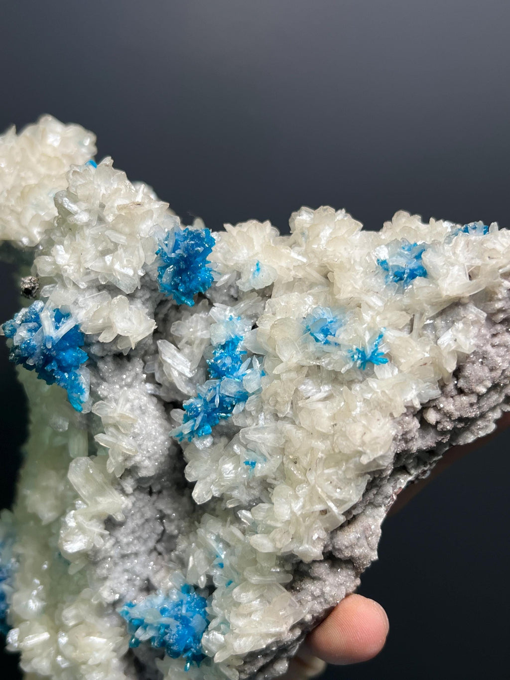 Museum Grade, Cavansite On Stilbite Specimen, 1,7kg - Crystal Gemstone AE 