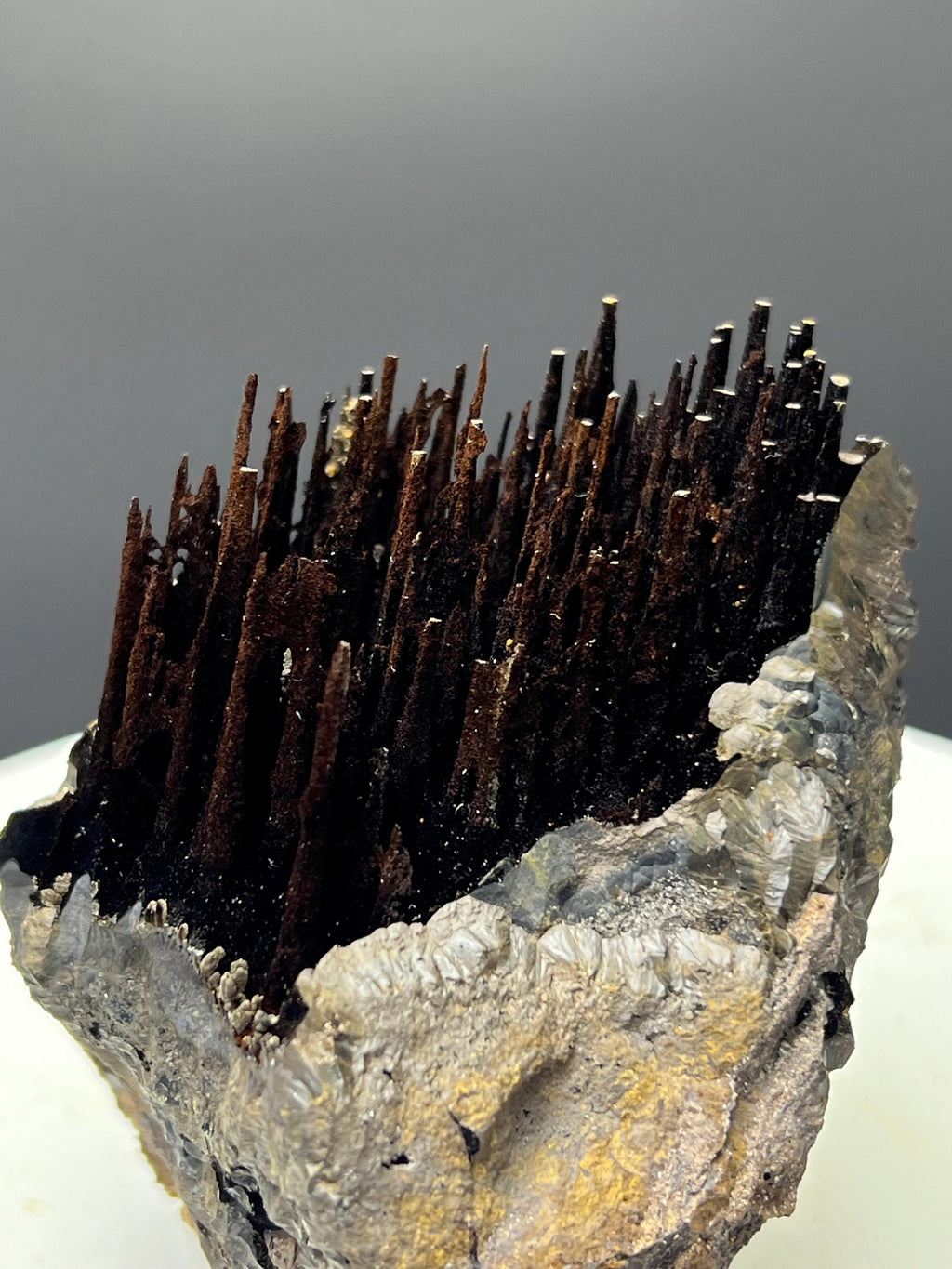 Showy Limonite With Stalactite Goethite, For Special Collection - Crystal Gemstone AE 