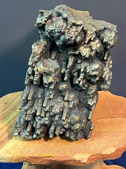 "Museum Grade" Golden Color Botryoidal And Stalactite Formation Goethite - Crystal Gemstone AE 