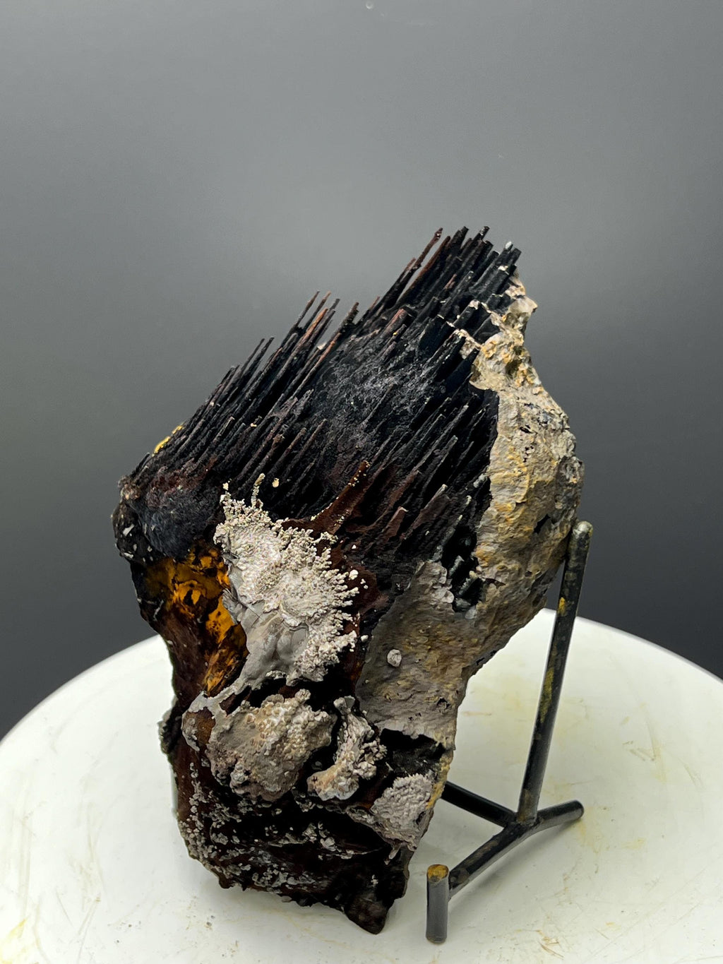 Museum Grade, Very Showy Limonite And Specularite With Stalactite Goethite Specimen - Crystal Gemstone AE 