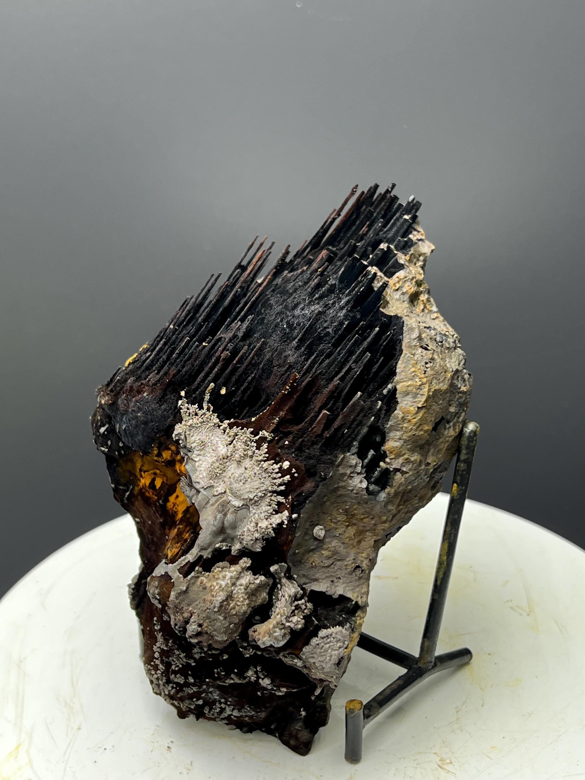 Museum Grade, Very Showy Limonite And Specularite With Stalactite Goethite Specimen - Crystal Gemstone AE 