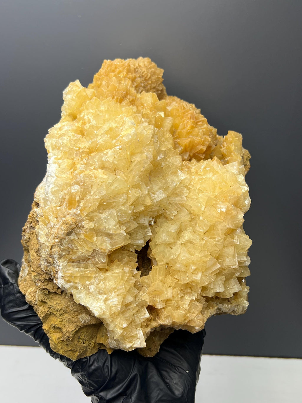 Extra Large Orange Crystal Calcite Specimen - Crystal Gemstone AE 