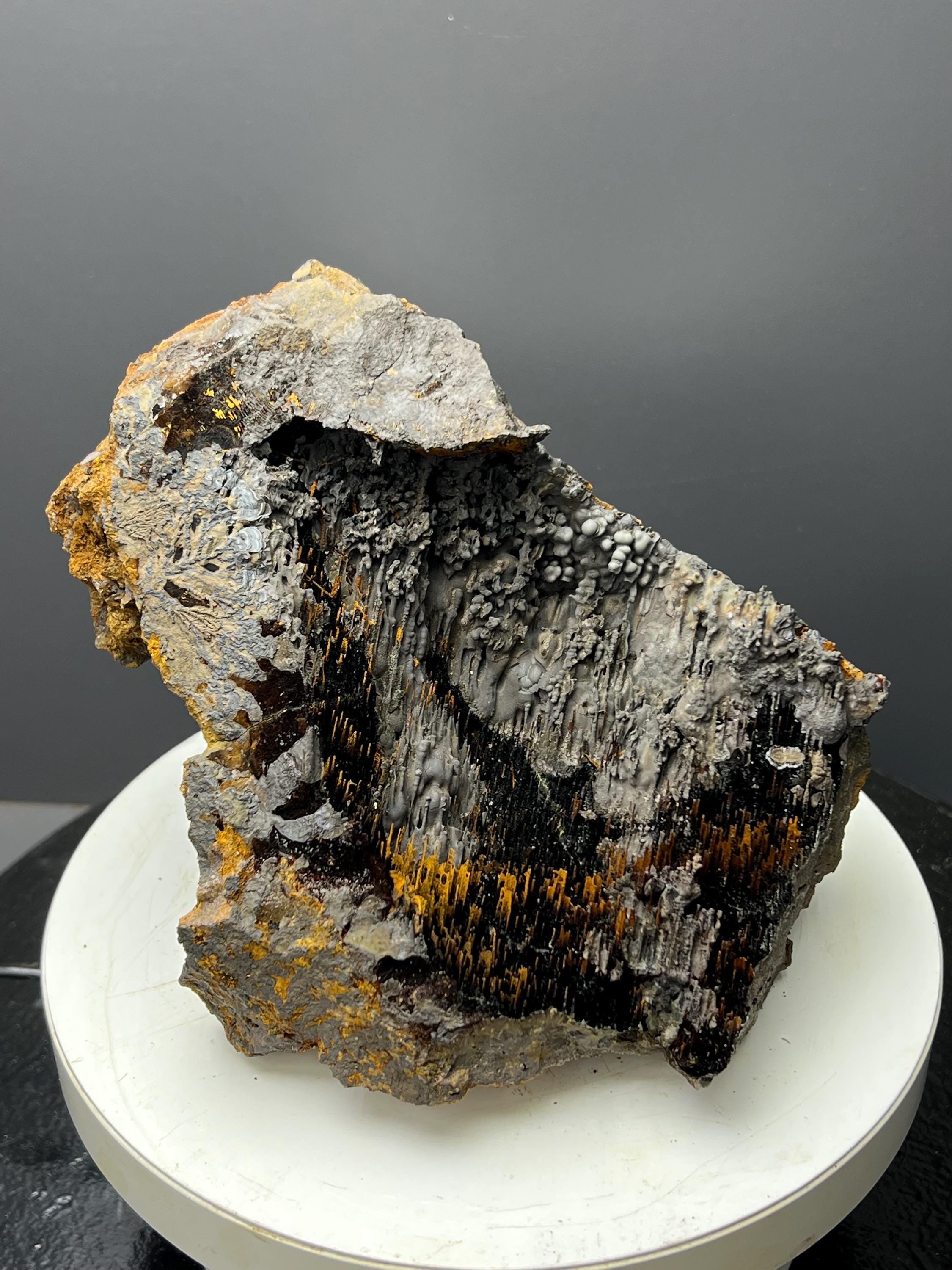 Museum Grade, Specularite And Limonite With Stalactite Goethite Specimen - Crystal Gemstone AE 