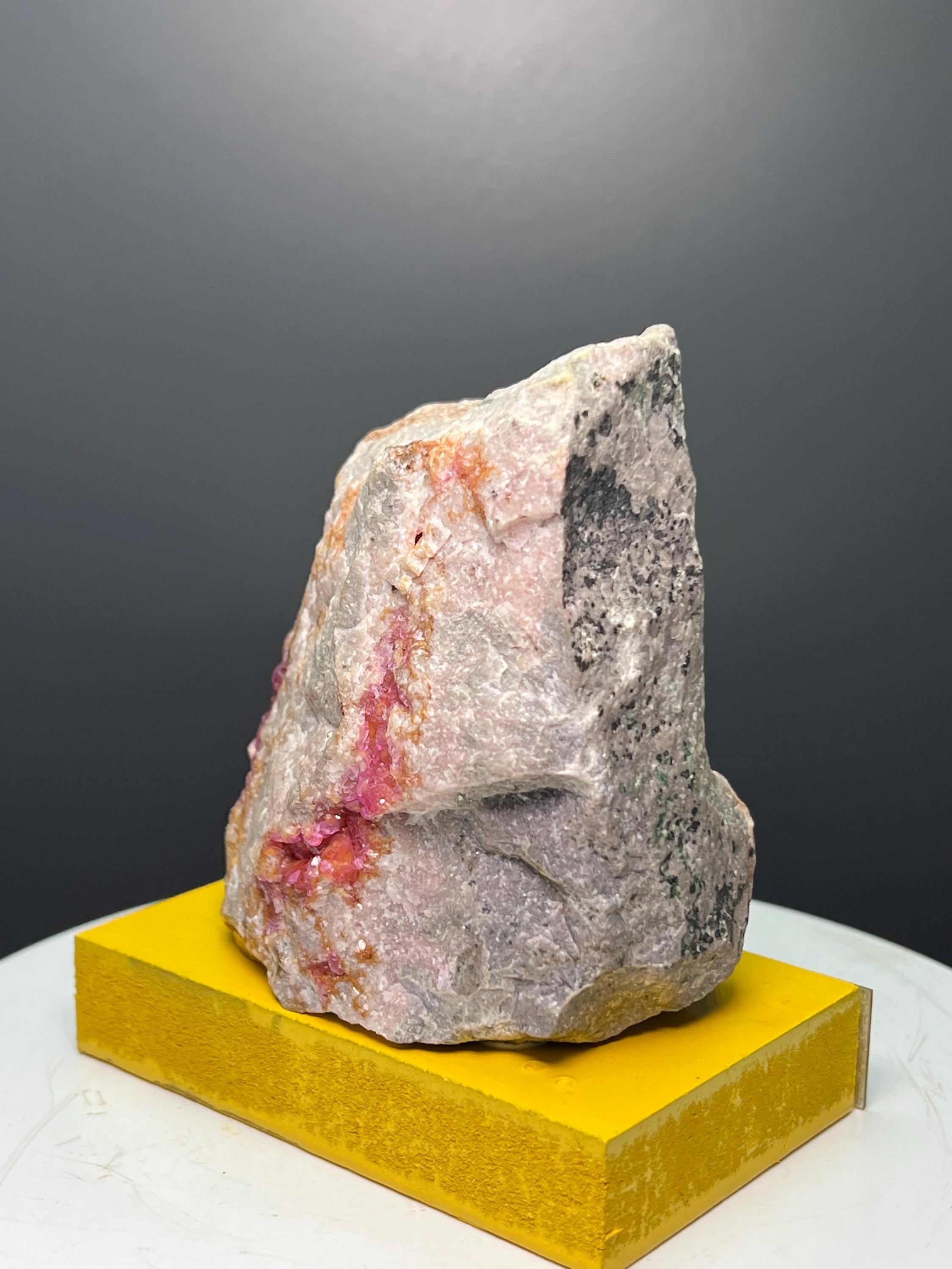 Moroccan Roselite Specimen: Delicate Pink Cobalt Mineral - Crystal Gemstone AE 