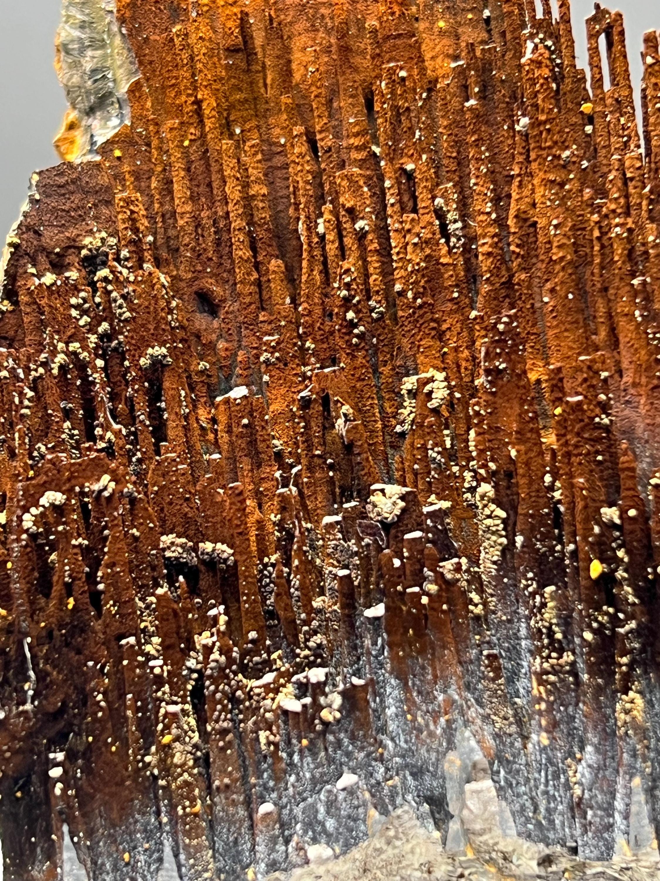 Museum Grade Limonite With Velvet Function Stalactite Goethite - Crystal Gemstone AE 