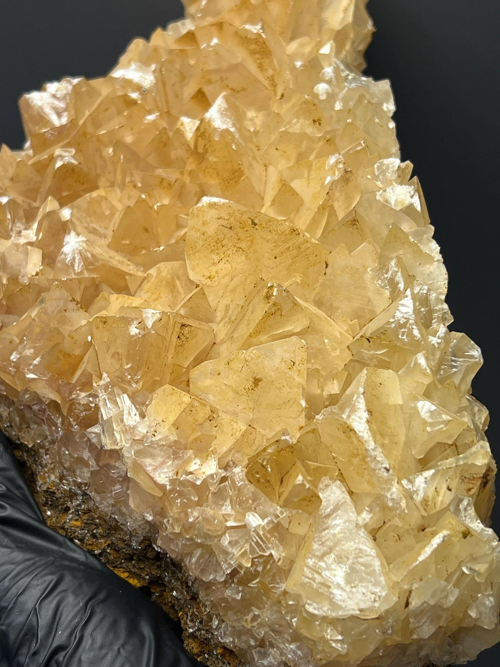 Orange Crystal Calcite Specimen - Crystal Gemstone AE 
