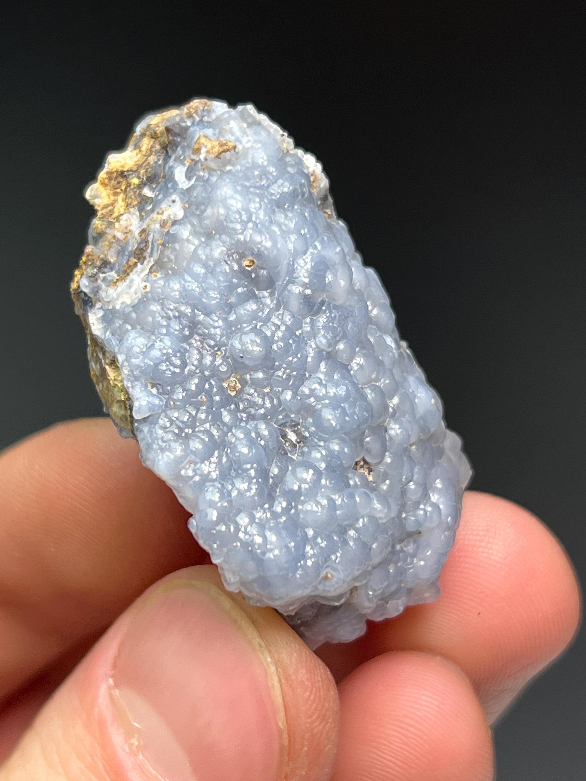 Blue Chalcedony Specimen - Crystal Gemstone AE 