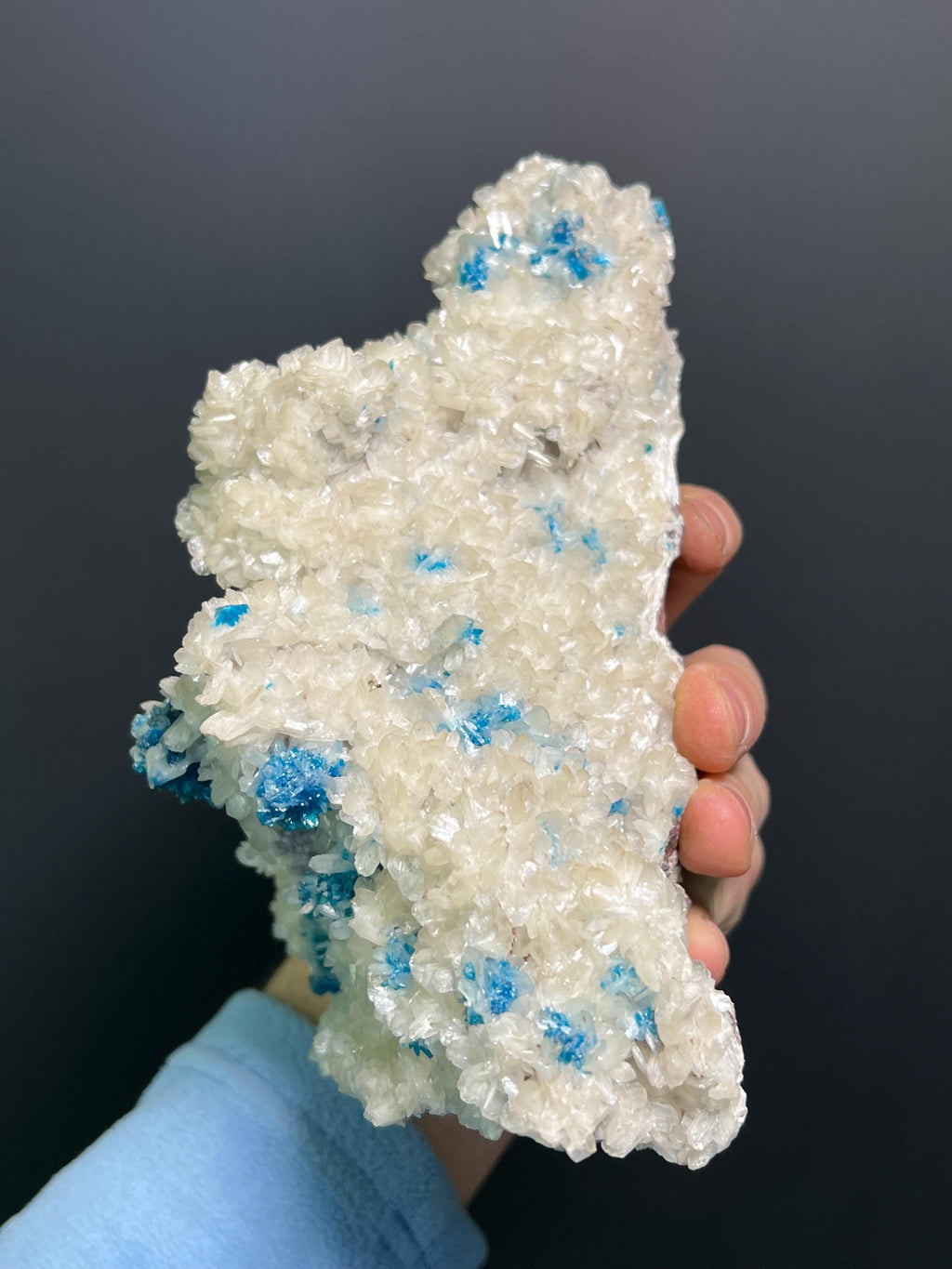 Museum Grade, Cavansite On Stilbite Specimen, 1,7kg - Crystal Gemstone AE 