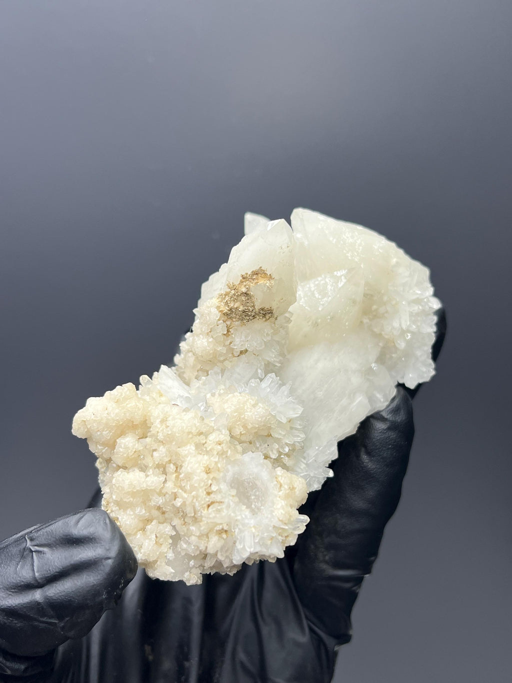 Calcite With Crystal Quartz Specimen - Crystal Gemstone AE 