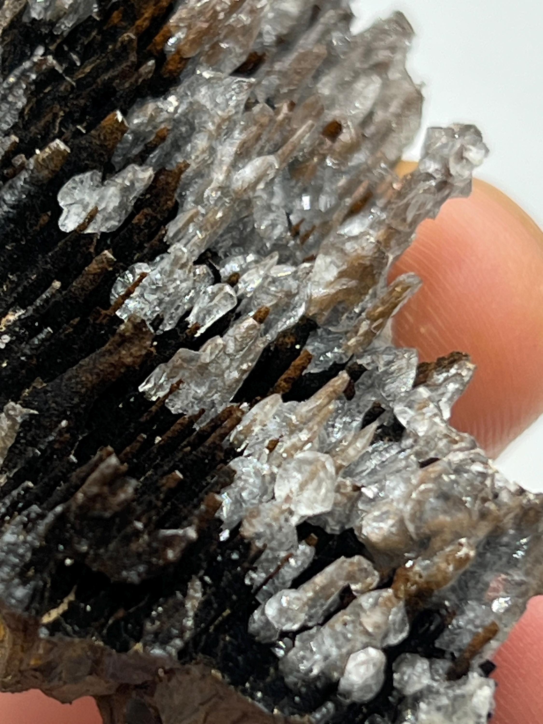 Very Special, Crystal Calcite and limonite with stalactite hematite, From Turkey - Crystal Gemstone AE 