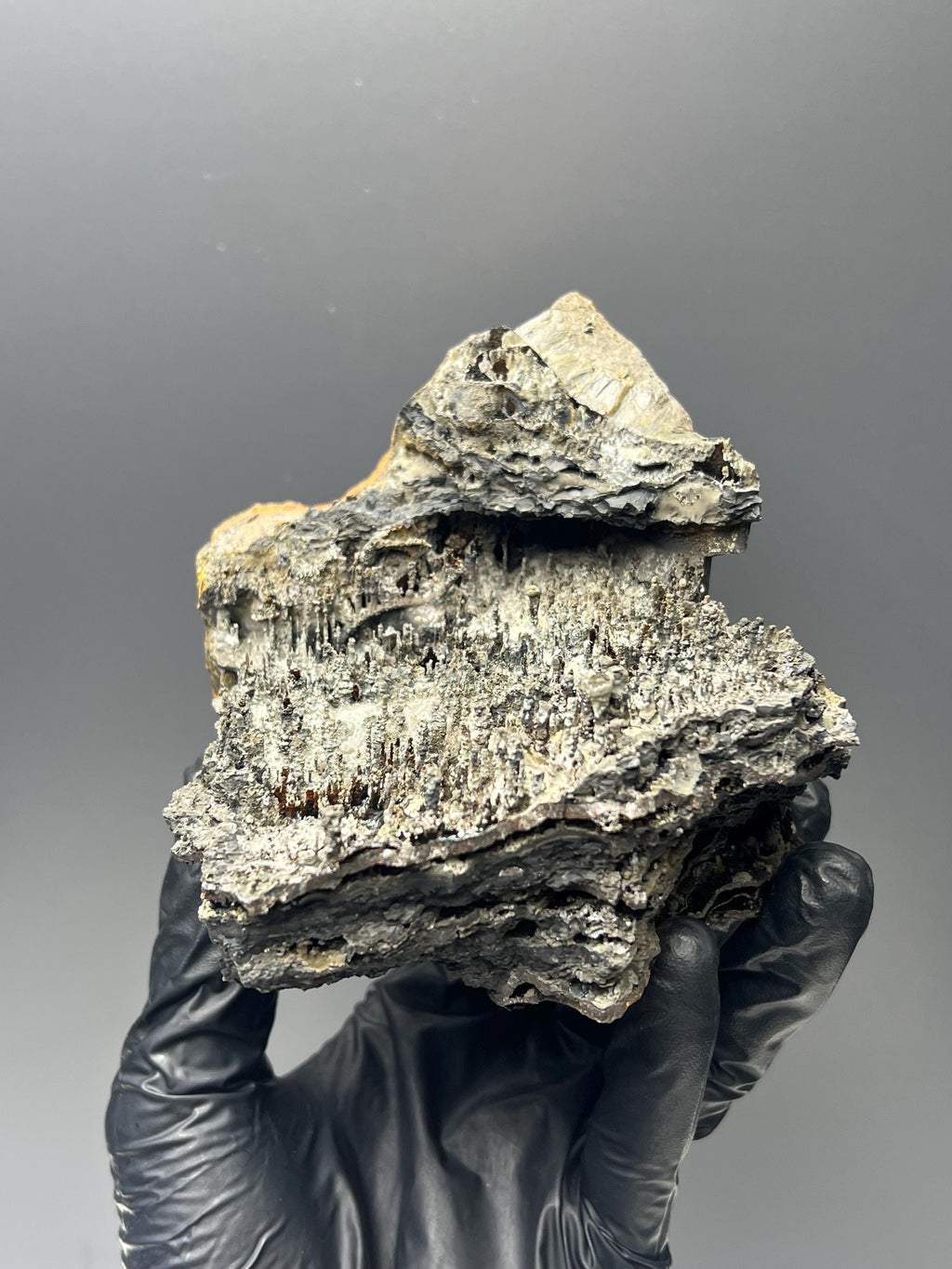Specularite With Stalactite Goethite Specimen - Crystal Gemstone AE 