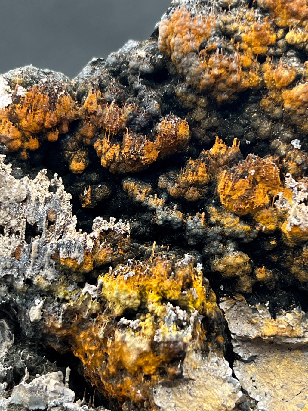 Showy, Limonite And Specularite On Goethite Small Stalactites - Crystal Gemstone AE 