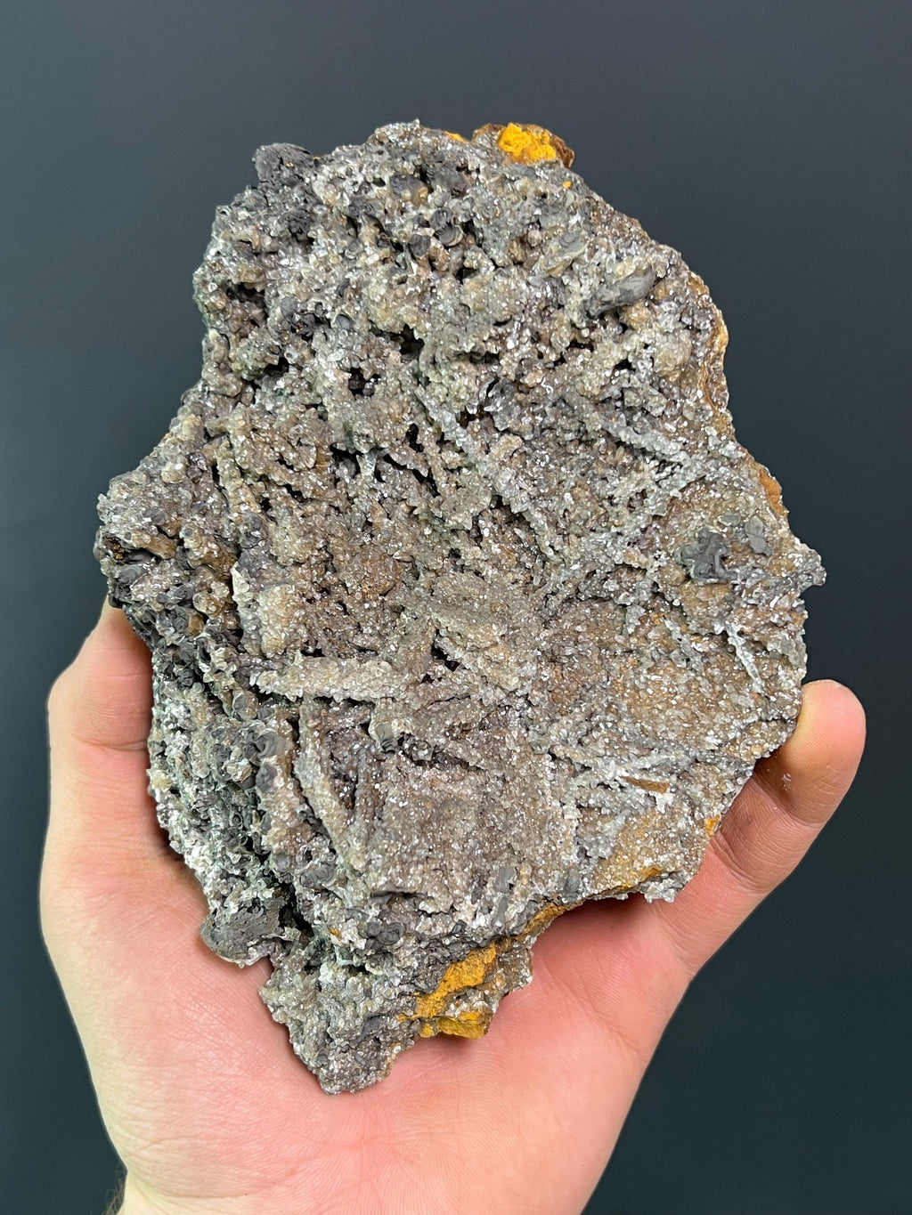 Crystal Calcite With Special Formation Stalactite Goethite - Crystal Gemstone AE 