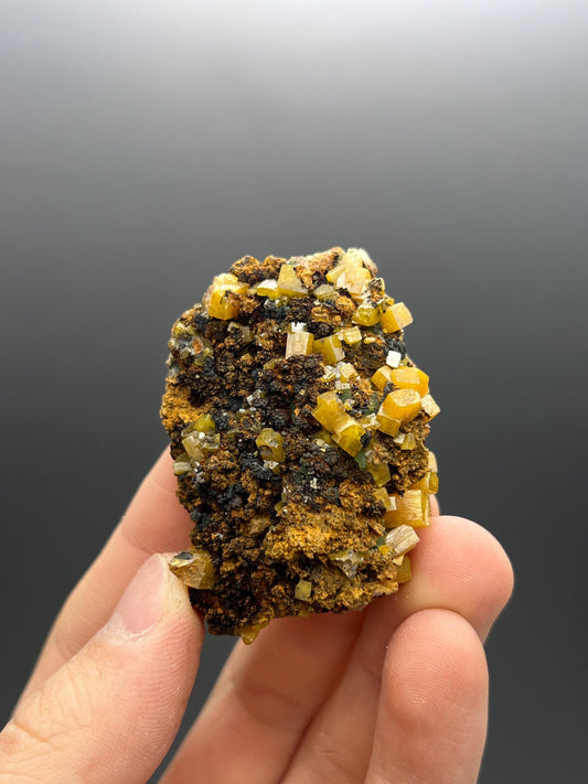 Wulfenite, From Arizona - Crystal Gemstone AE 