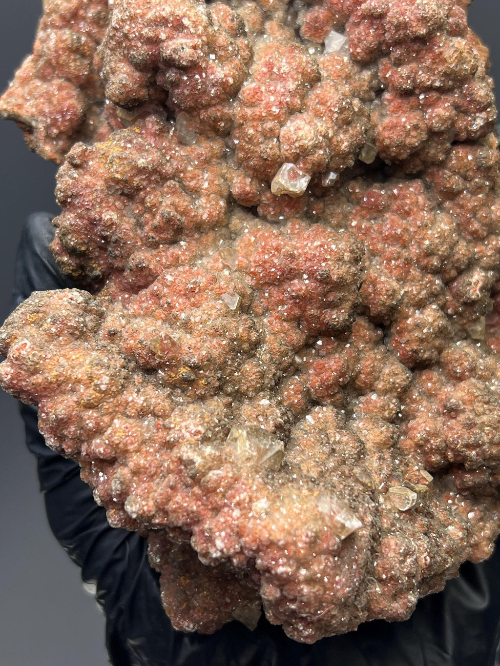 Druzy Red Crystal Calcite - Crystal Gemstone AE 