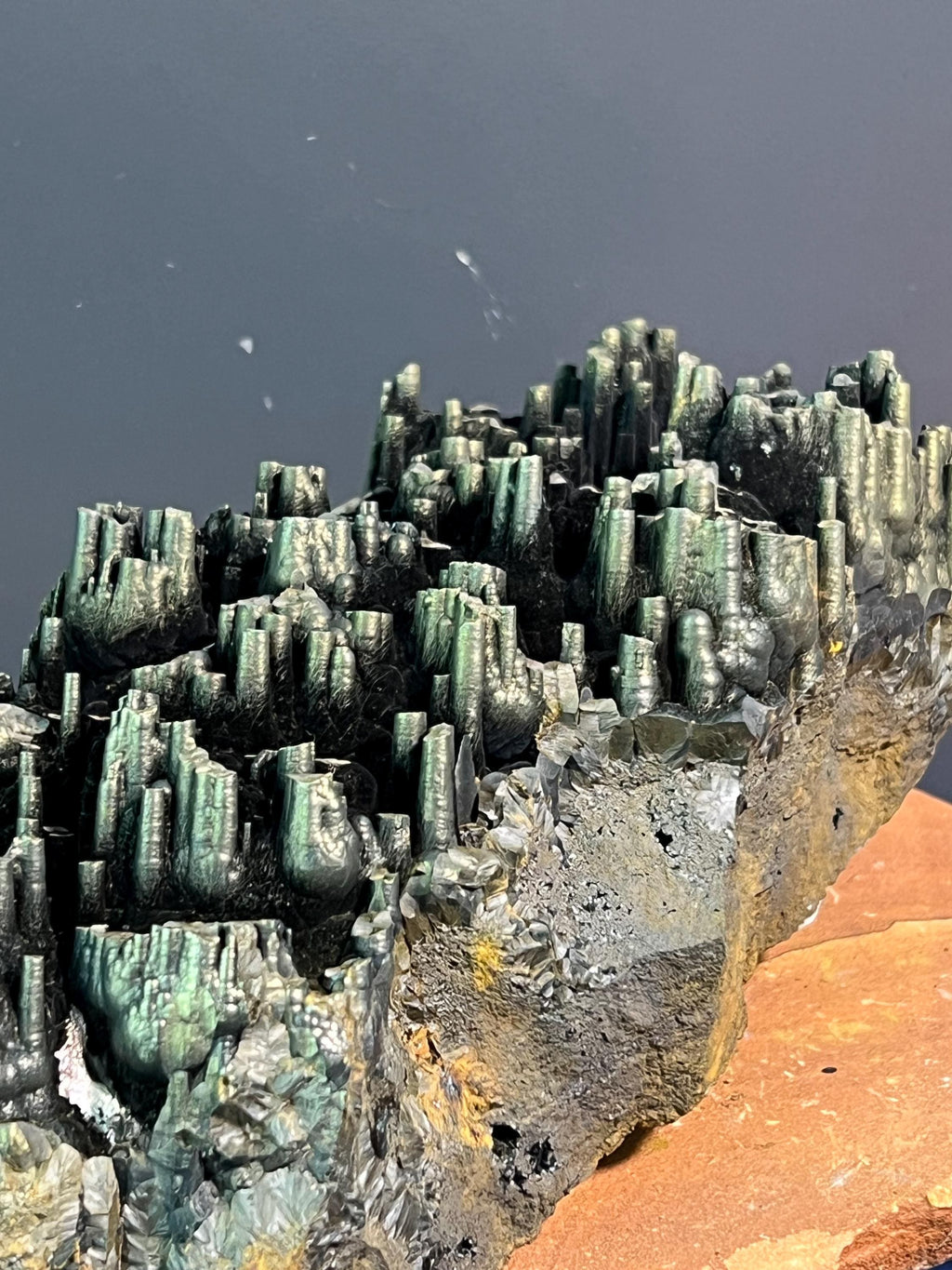"Museum Grade" Golden Color Stalactite Goethite - Crystal Gemstone AE 