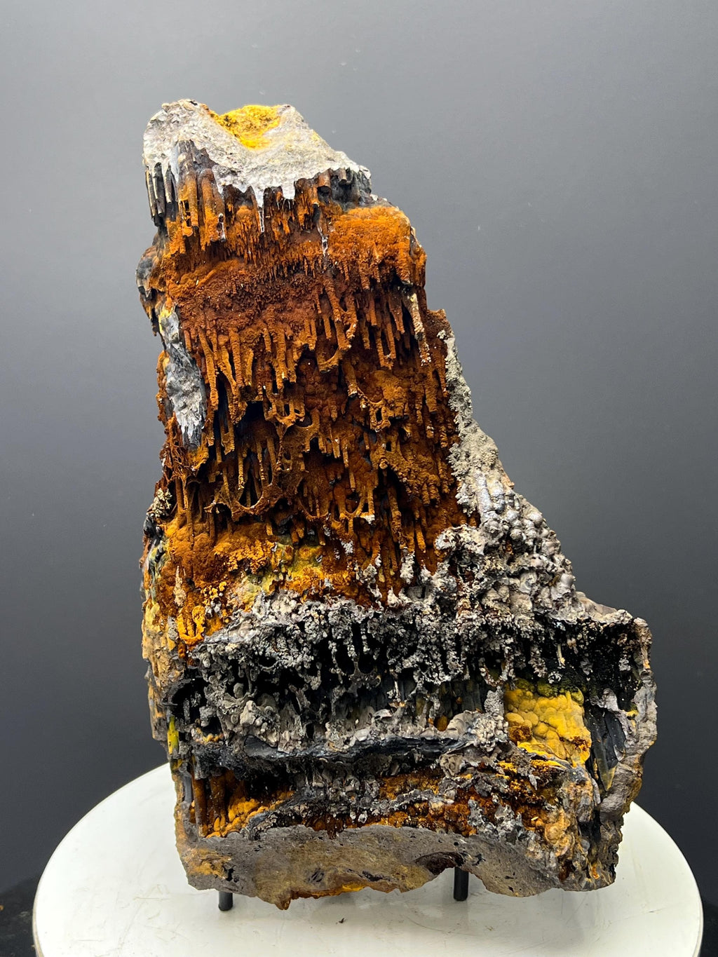 Museum Quality! Very Special Limonite And Specularite With Stalactite Goethite Specimen, For Special Collection - Crystal Gemstone AE 