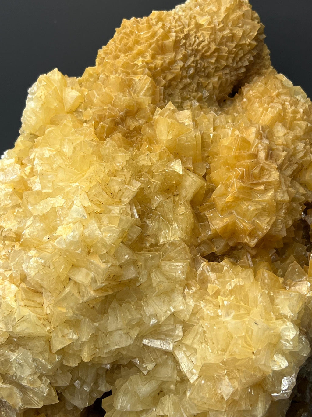 Extra Large Orange Crystal Calcite Specimen - Crystal Gemstone AE 