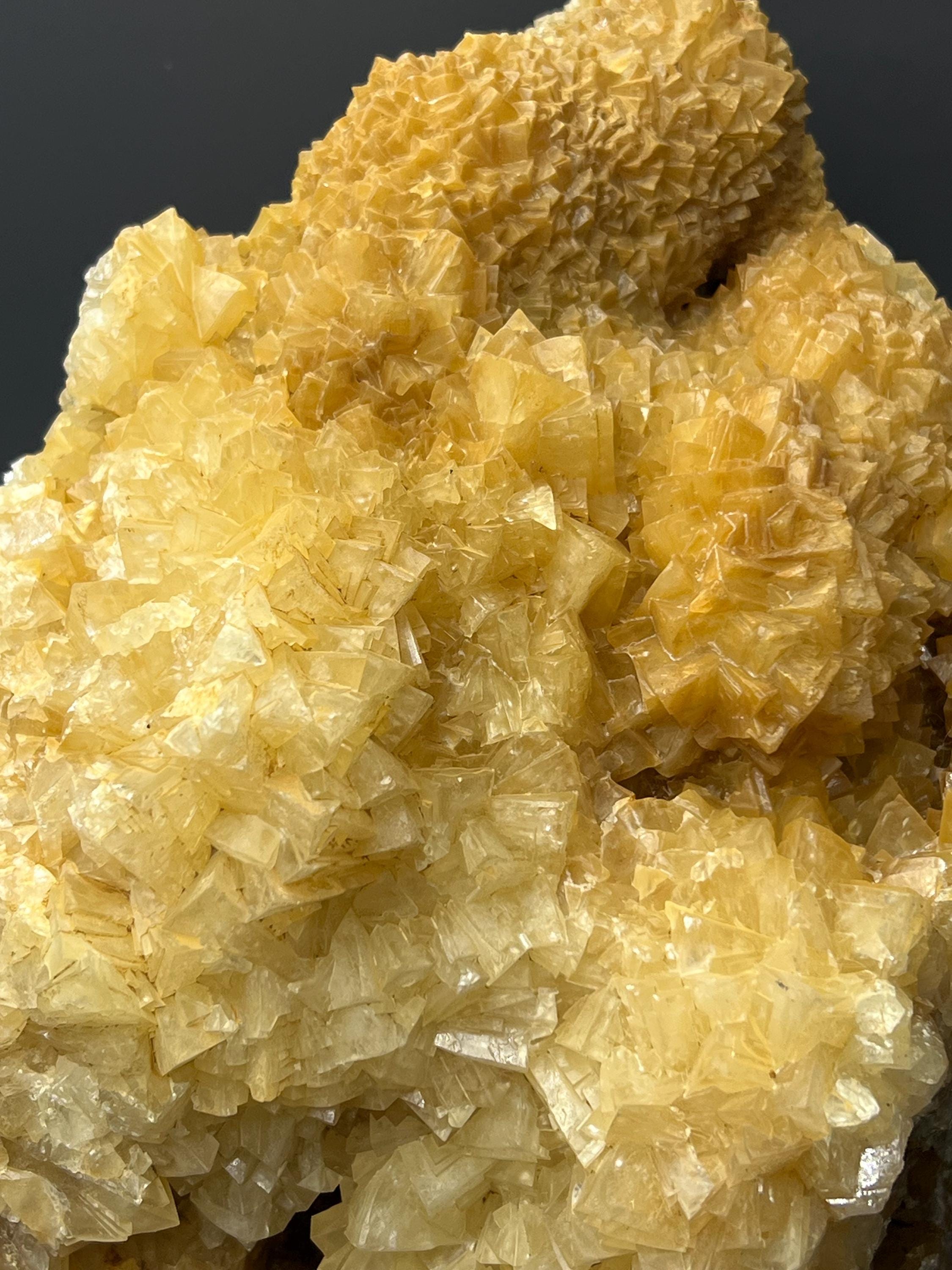 Extra Large Orange Crystal Calcite Specimen - Crystal Gemstone AE 