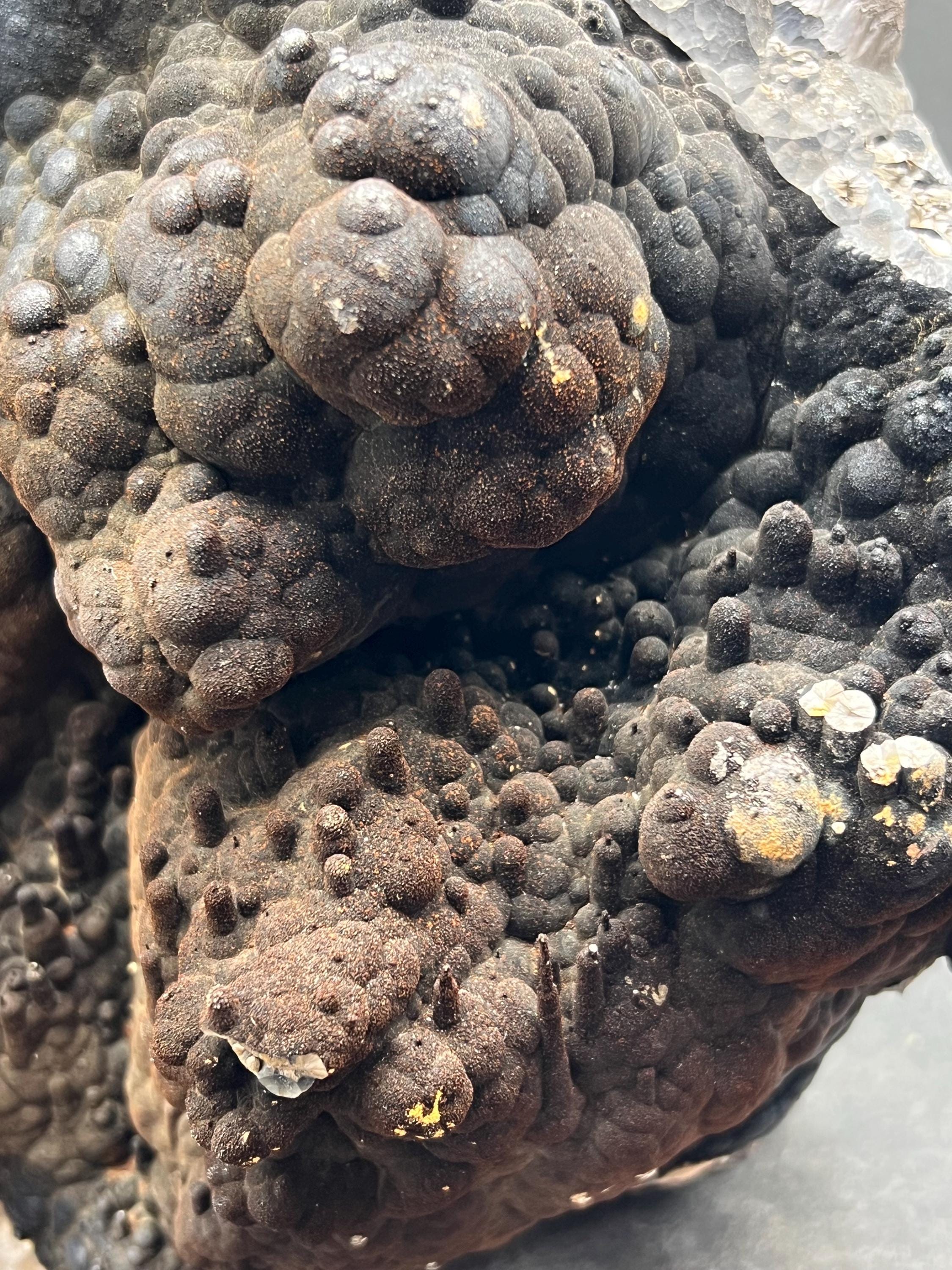 Botryoidal And Stalactite Formed Limonite On Goethite - Crystal Gemstone AE 