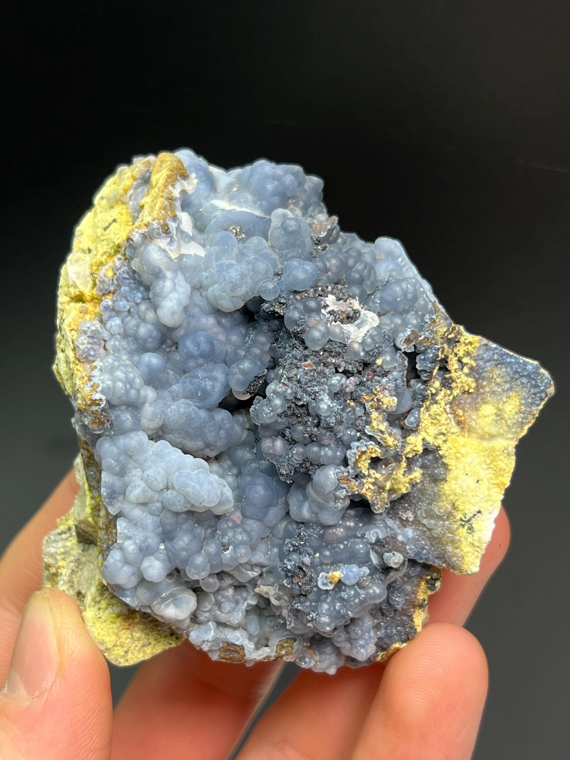 Chalcedony Grape Agate Specimen - Crystal Gemstone AE 