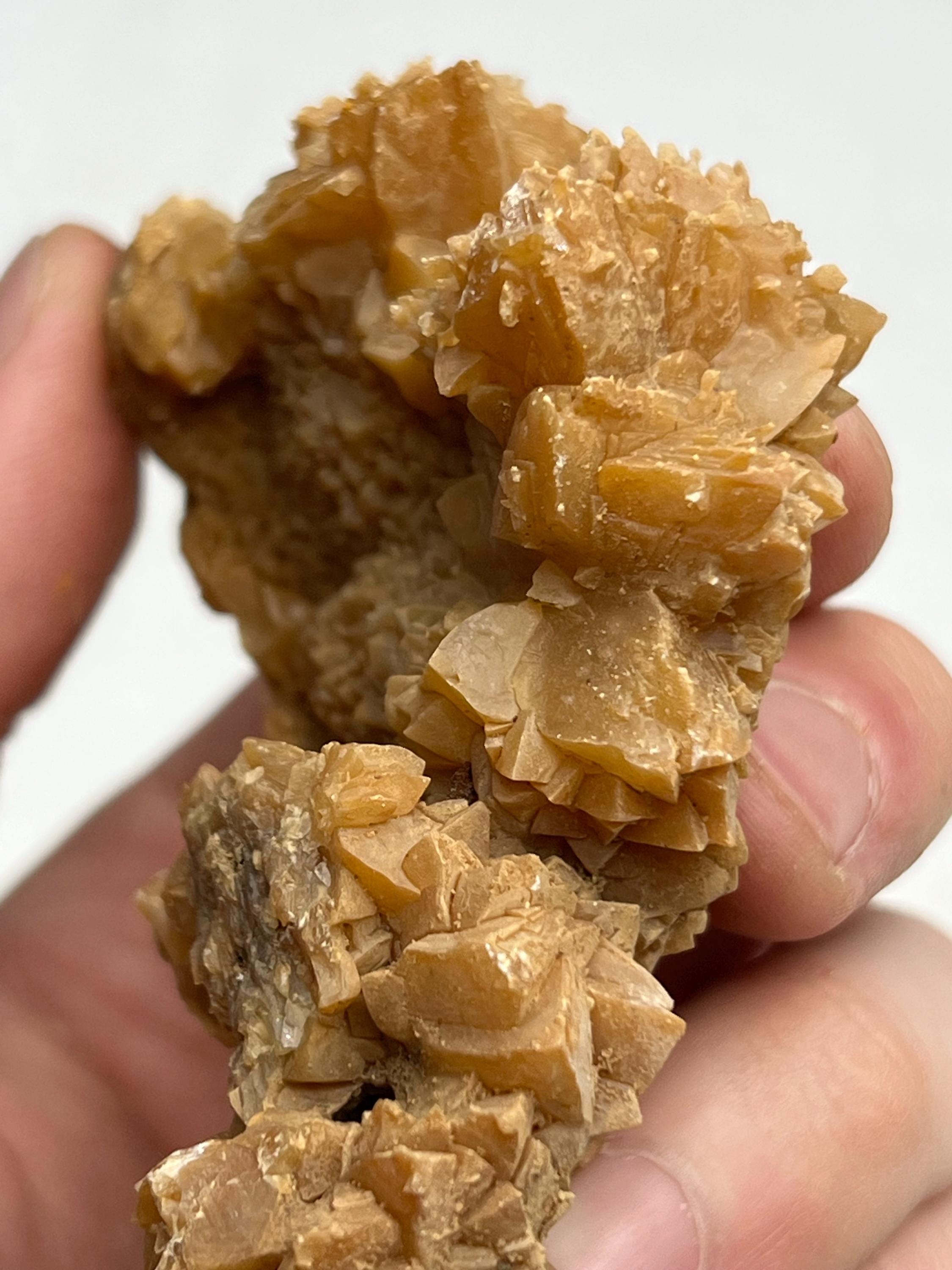 Orange Crystal Calcite Mineral, From Turkey - Crystal Gemstone AE 