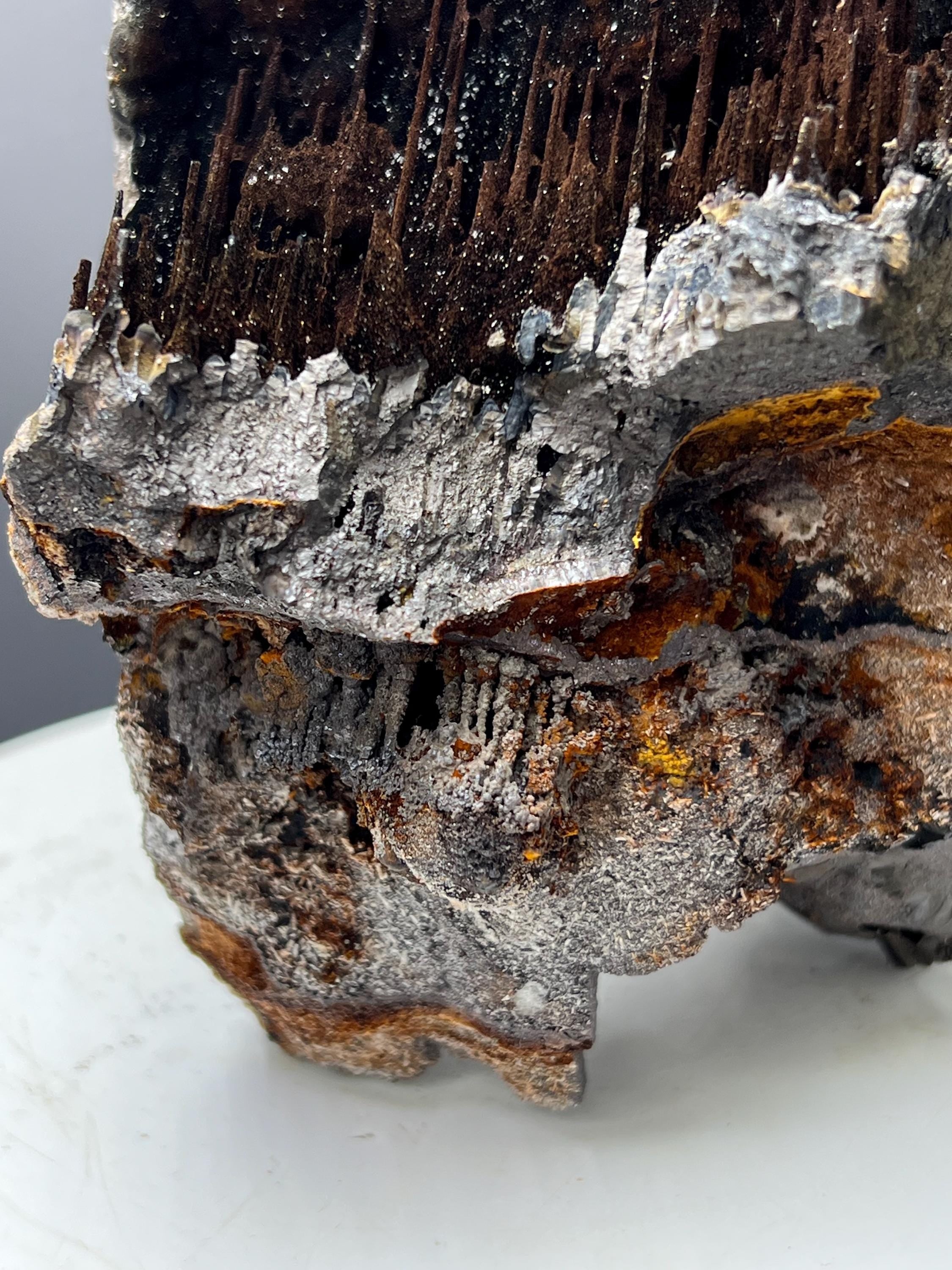 Museum Grade, Very Special Limonite And Specularite With Stalactite Goethite, For Special Collections - Crystal Gemstone AE 