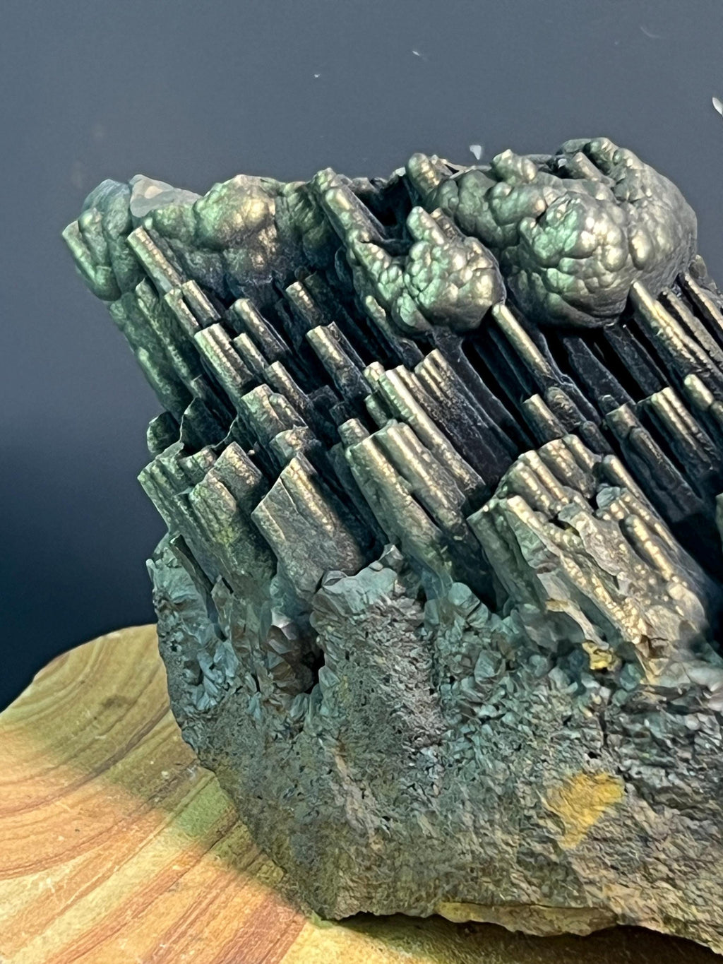 "Museum Grade" Golden Color Stalactite Goethite - Crystal Gemstone AE 