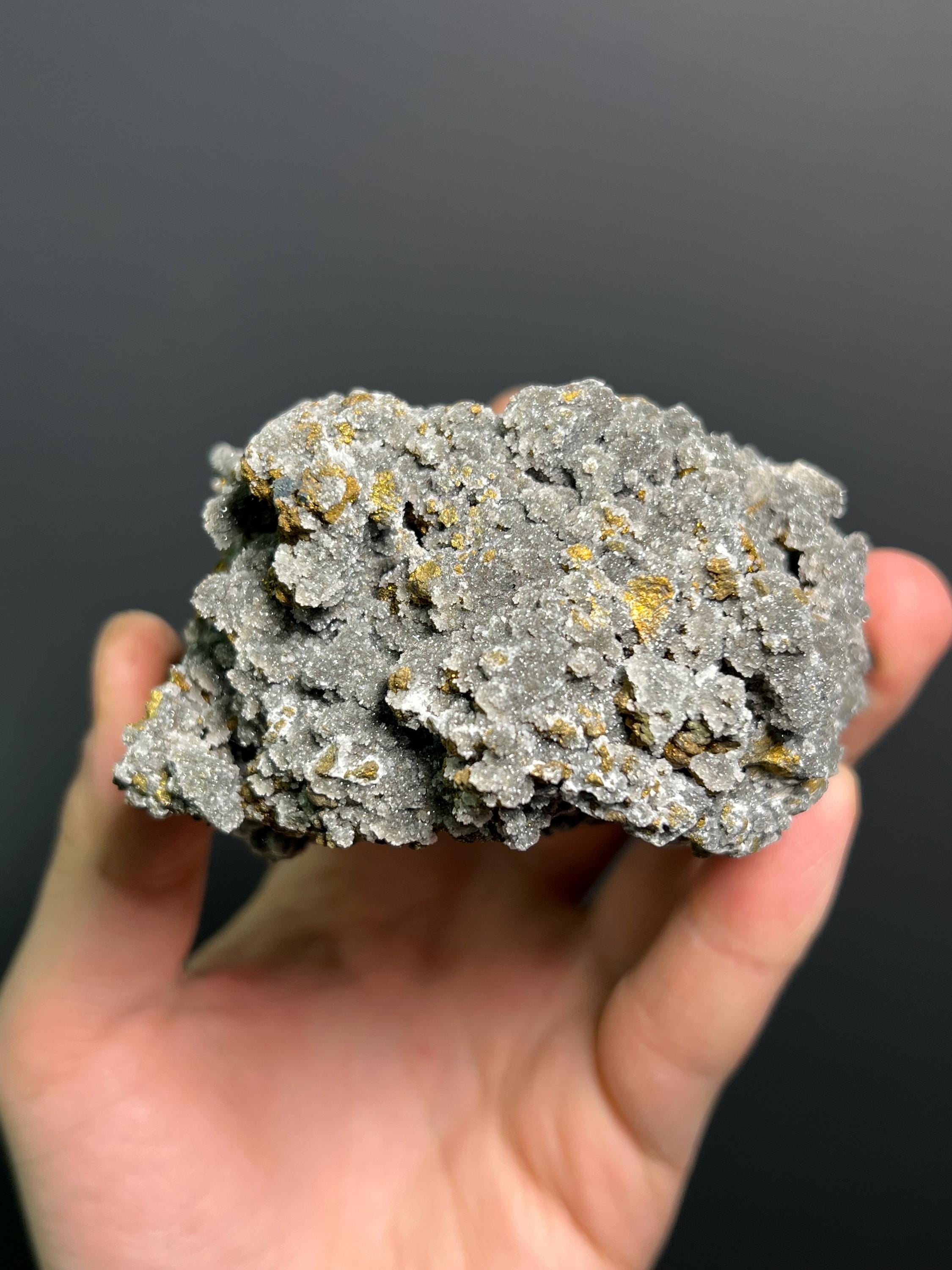 Calcite And Dolomite With Chalcopyrite, 440gram - Crystal Gemstone AE 