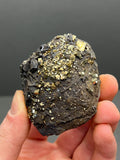 Very Special, Pyrite On Manganese Mineral, From Turkey - Crystal Gemstone AE 