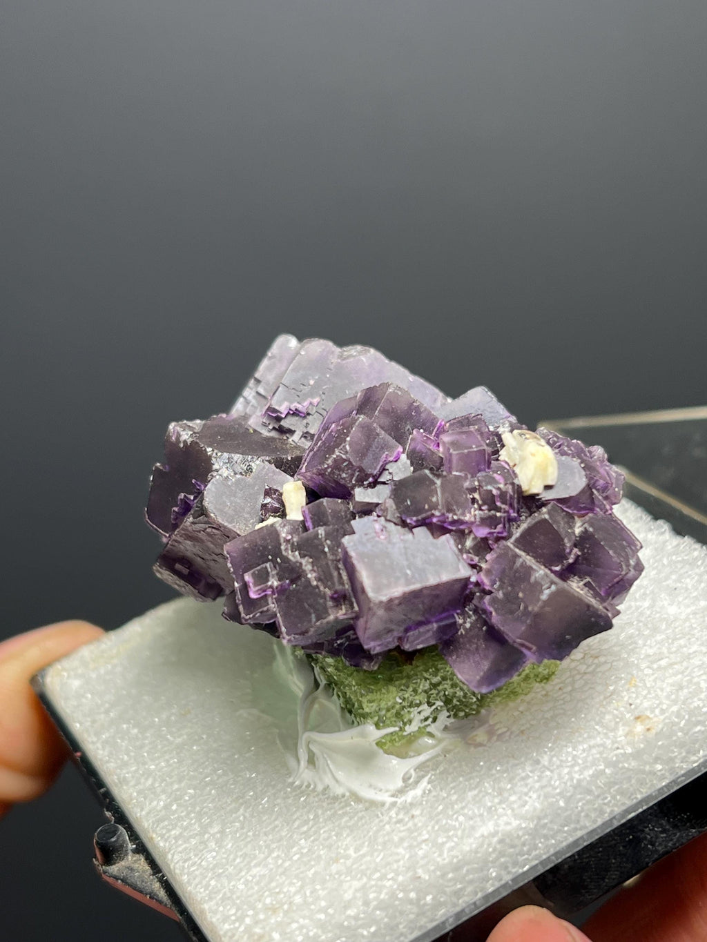 Beautiful Purple Fluorite Specimen - Crystal Gemstone AE 