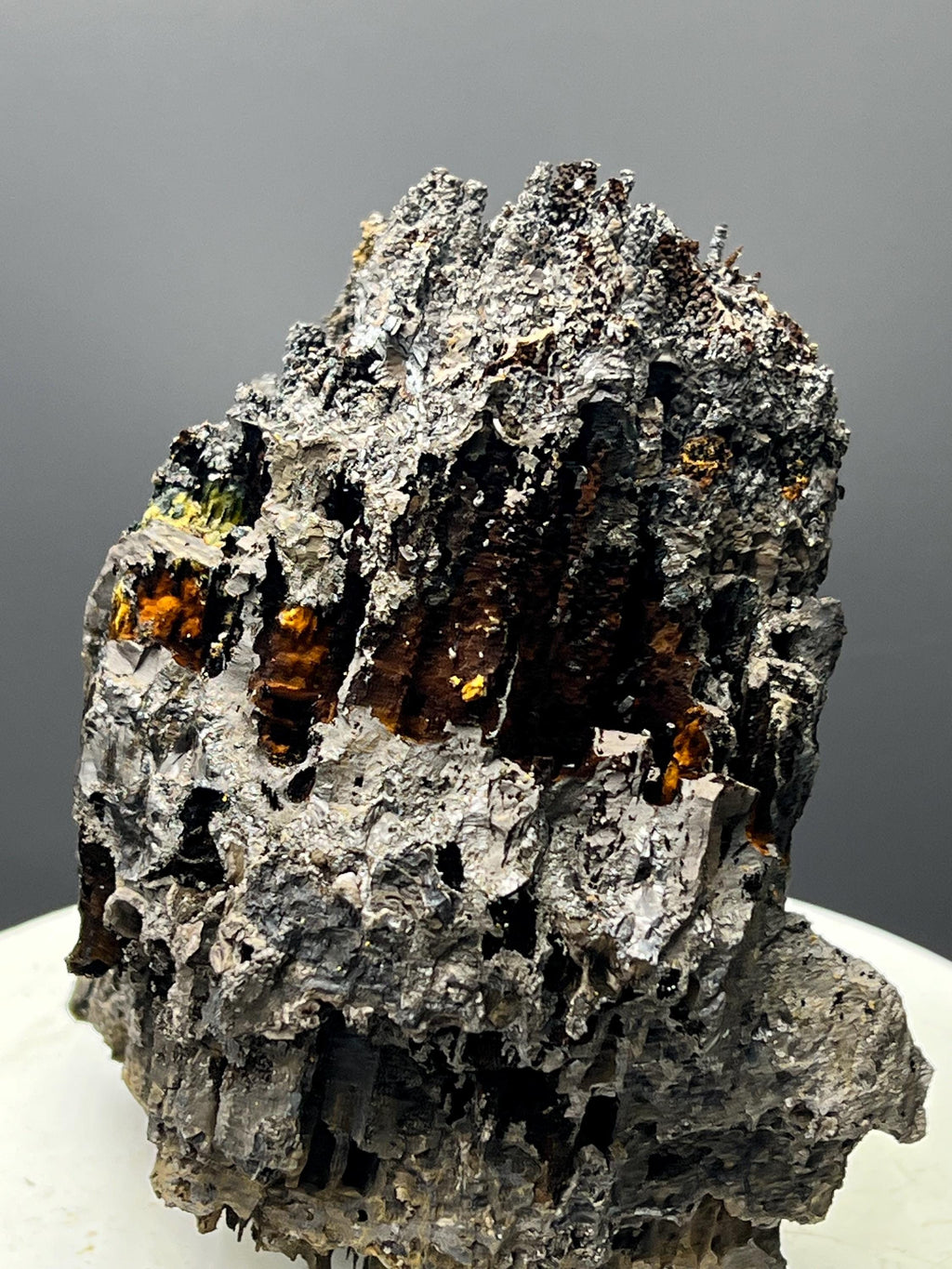 Museum Grade, Very Special Specularite And Limonite With Stalactite Goethite Specimen, For Special Collection - Crystal Gemstone AE 