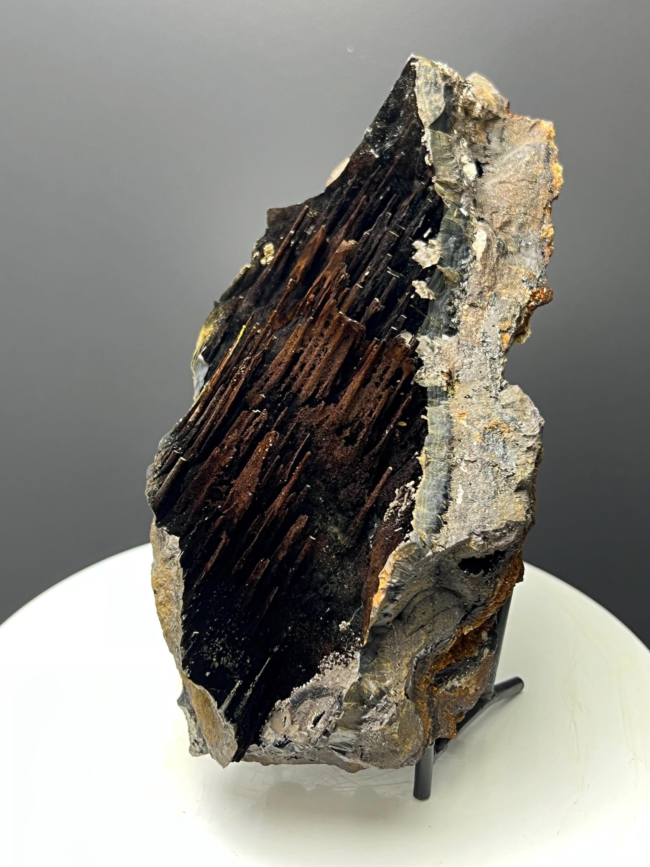 Museum Grade, Limonite With Stalactite Goethite, For Special Collection - Crystal Gemstone AE 