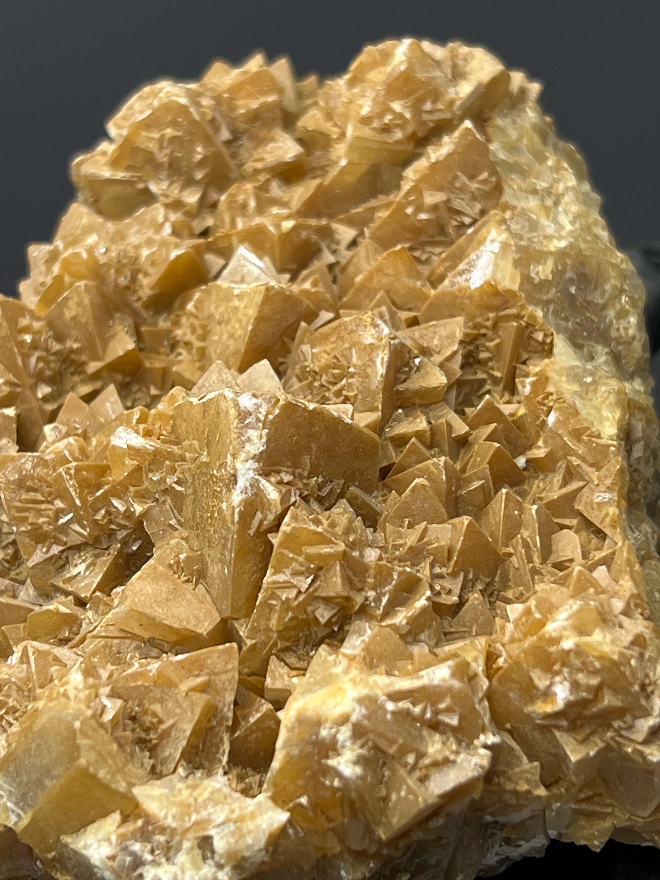 Orange Crystal Calcite from Kayseri, Turkey - Crystal Gemstone AE 