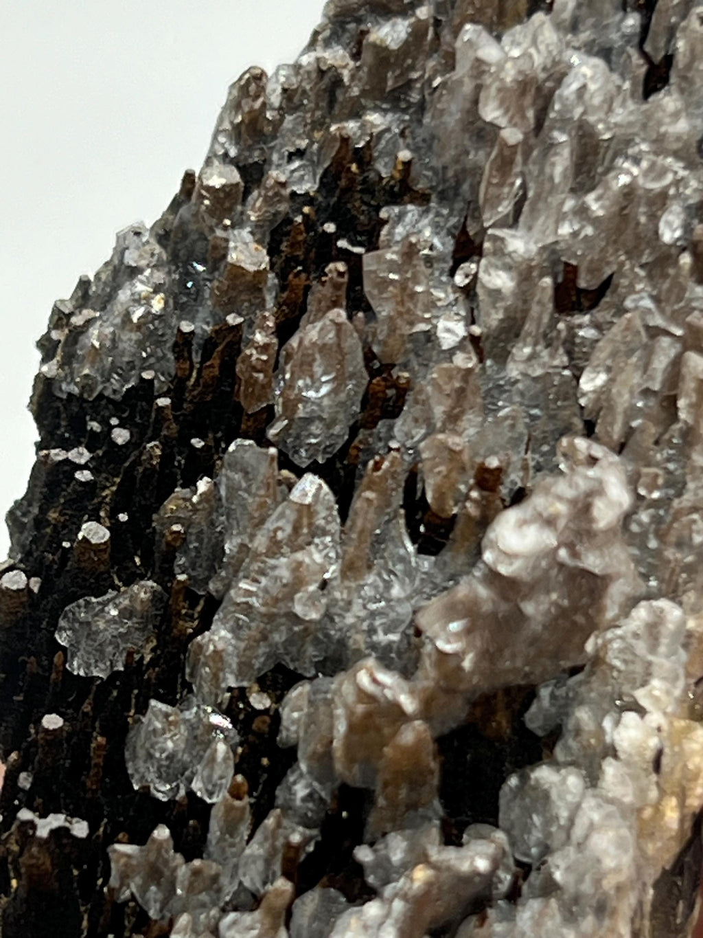Very Special, Crystal Calcite and limonite with stalactite hematite, From Turkey - Crystal Gemstone AE 