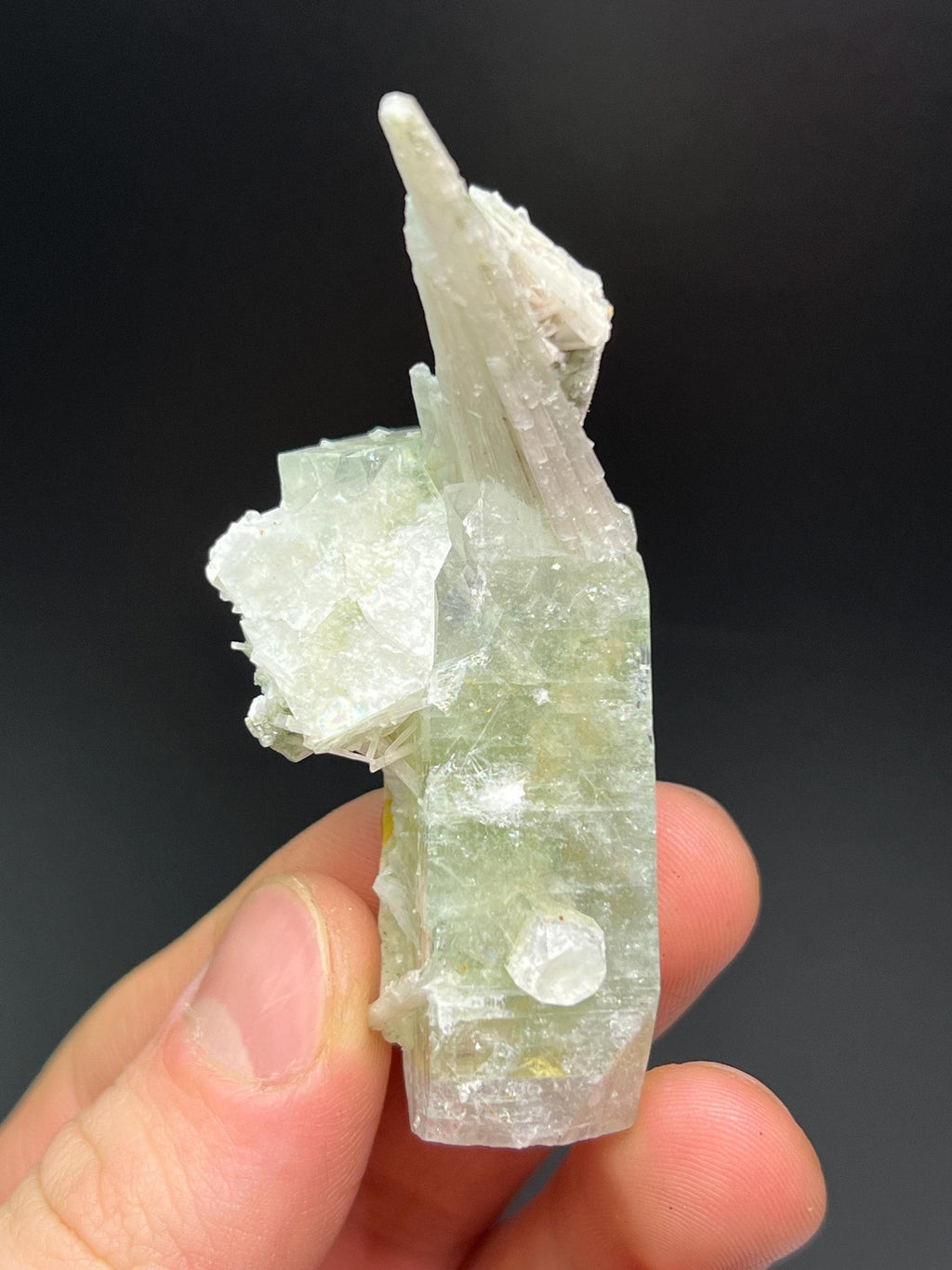 Apophyllite With Scolecite Specimen - Crystal Gemstone AE 